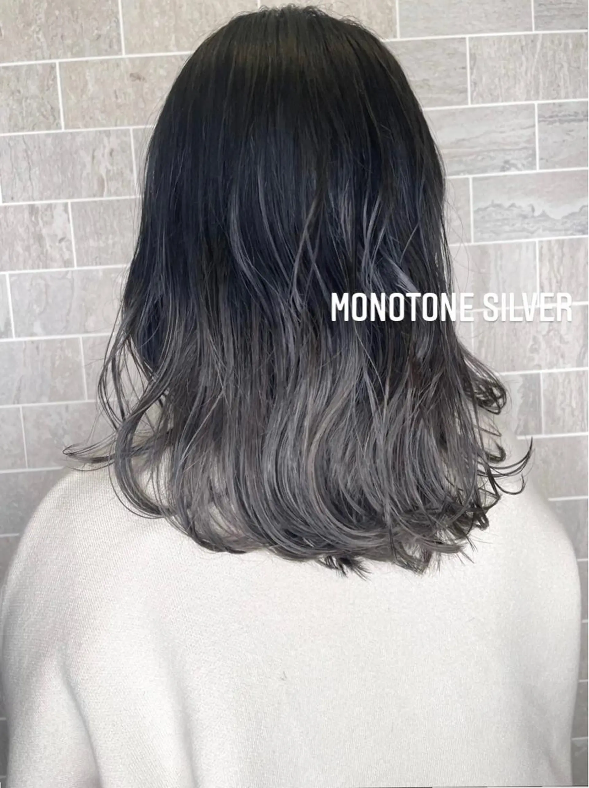 ミディアム カラー 渡辺 瑠美のヘアスタイル