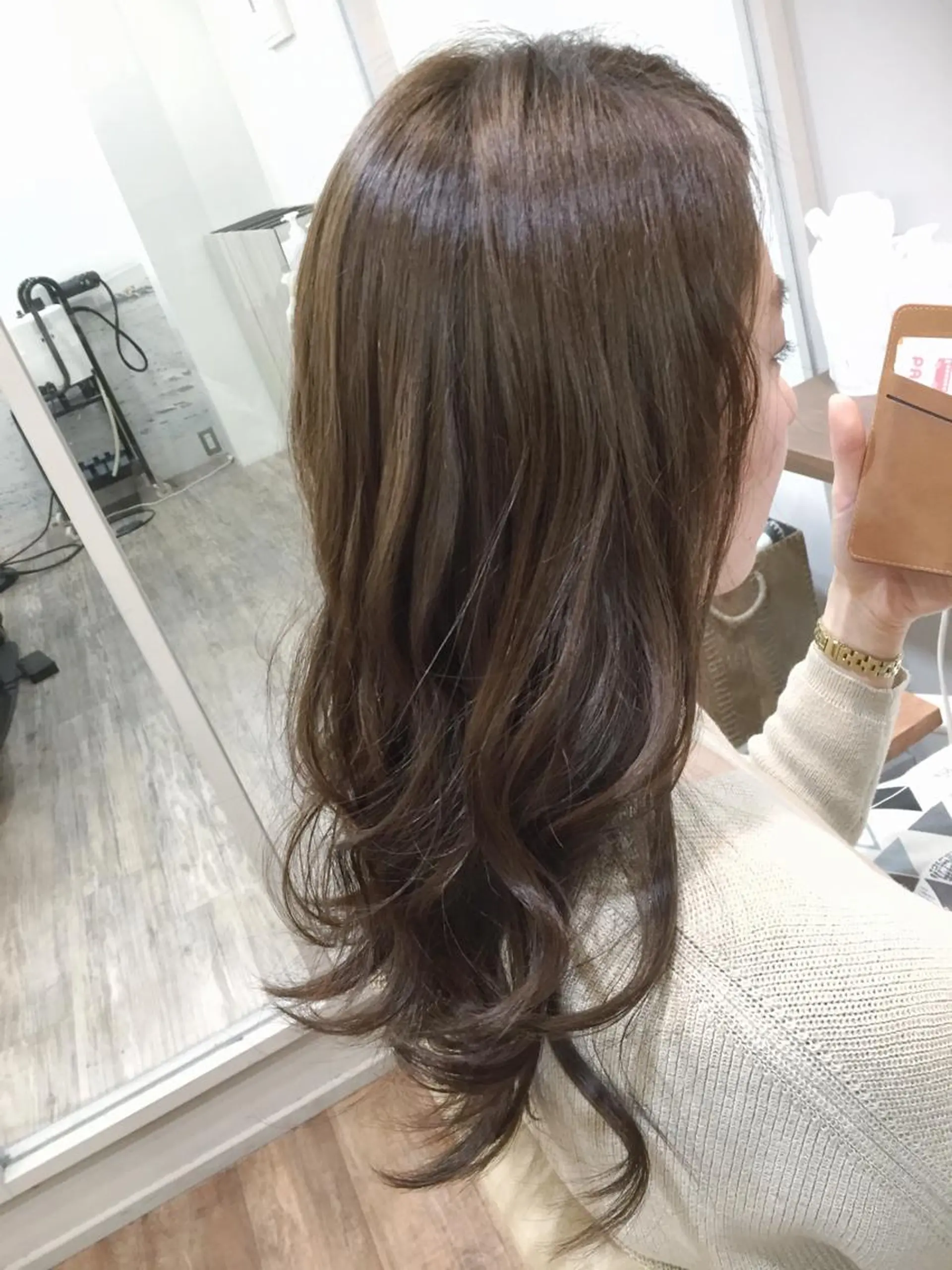 セミロング カラー アッシュ ブラウンカラー ◇おの あすか◇のヘアスタイル