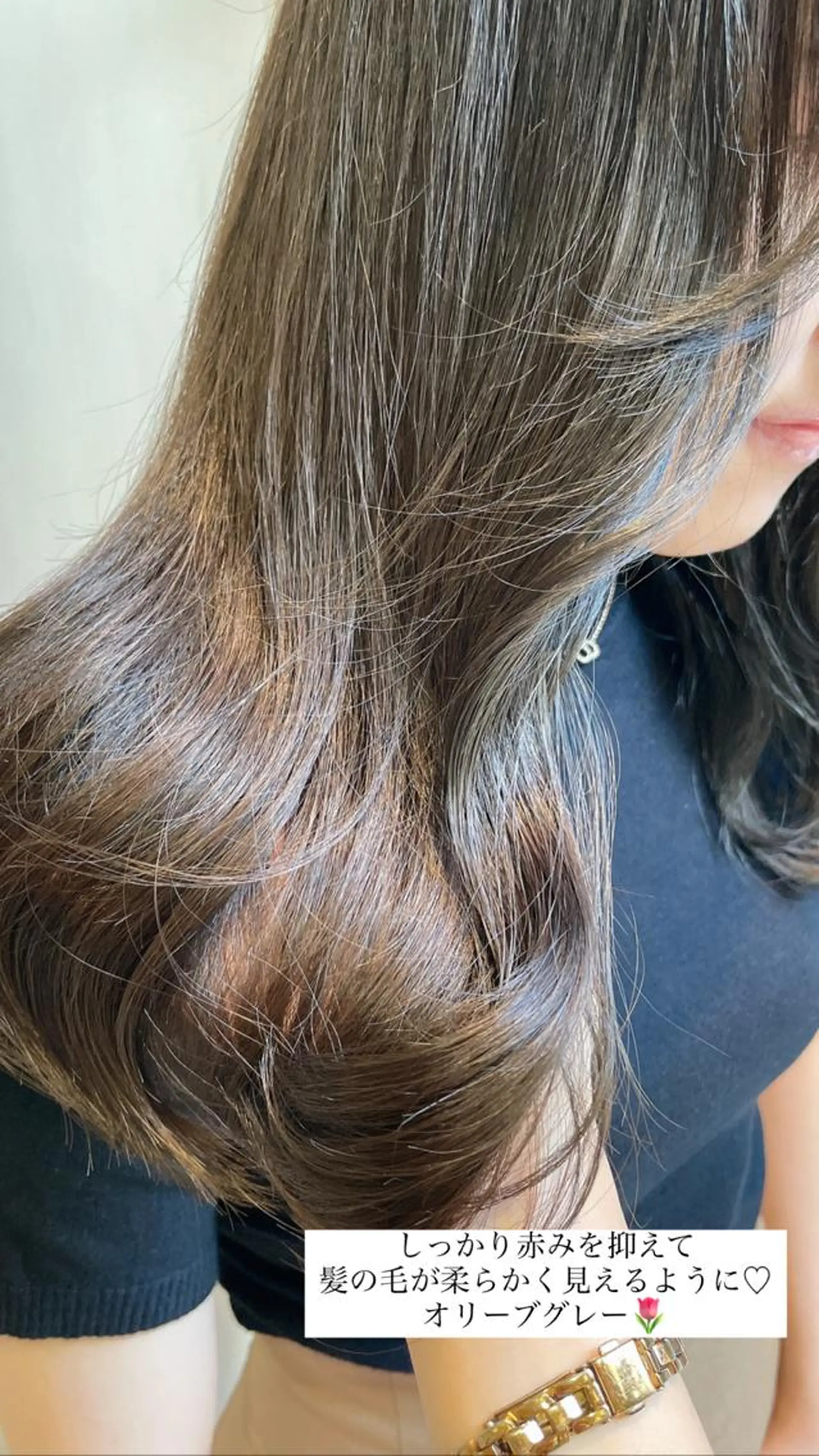 ロング カット ヘアカラー トリートメント 💖レイヤー×美髪 💖momoのヘアスタイル