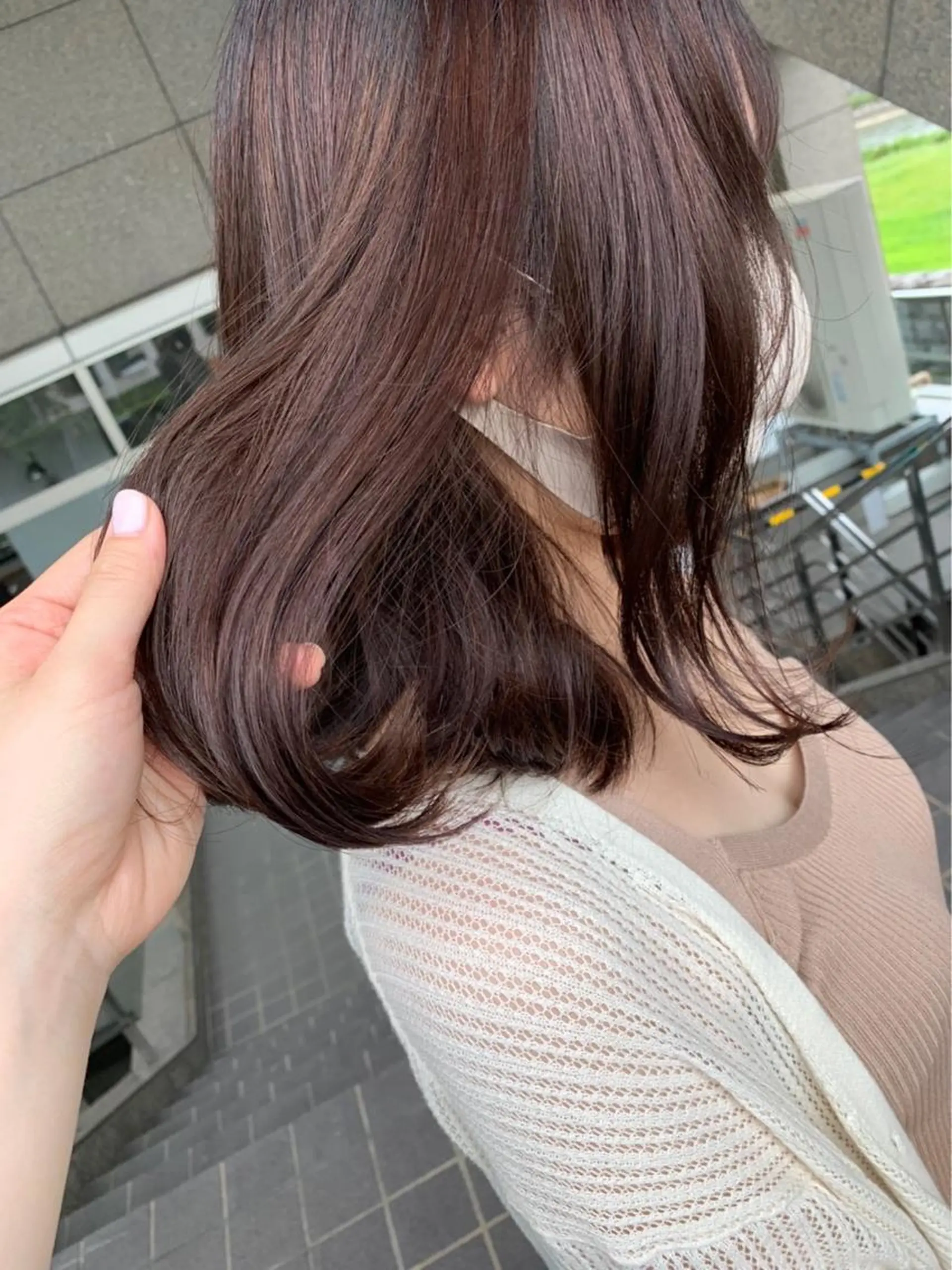 ミディアム カラー ブラウンカラー ピンクカラー ピンクブラウン メンズサロンロス【LOSS】所属・メンズパーマ/新潟駅 NOBUTA🔥のヘアスタイル