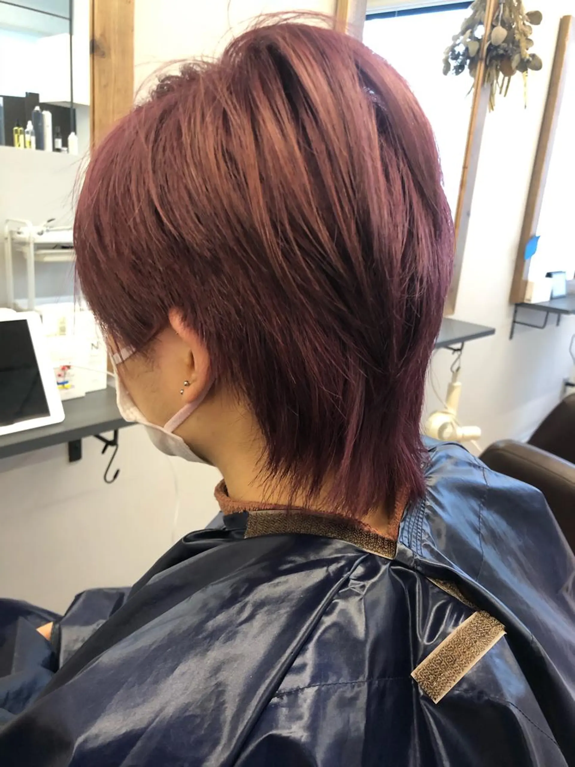 ショート カラー ピンクカラー ブリーチカラー 美髪矯正takaraのヘアスタイル