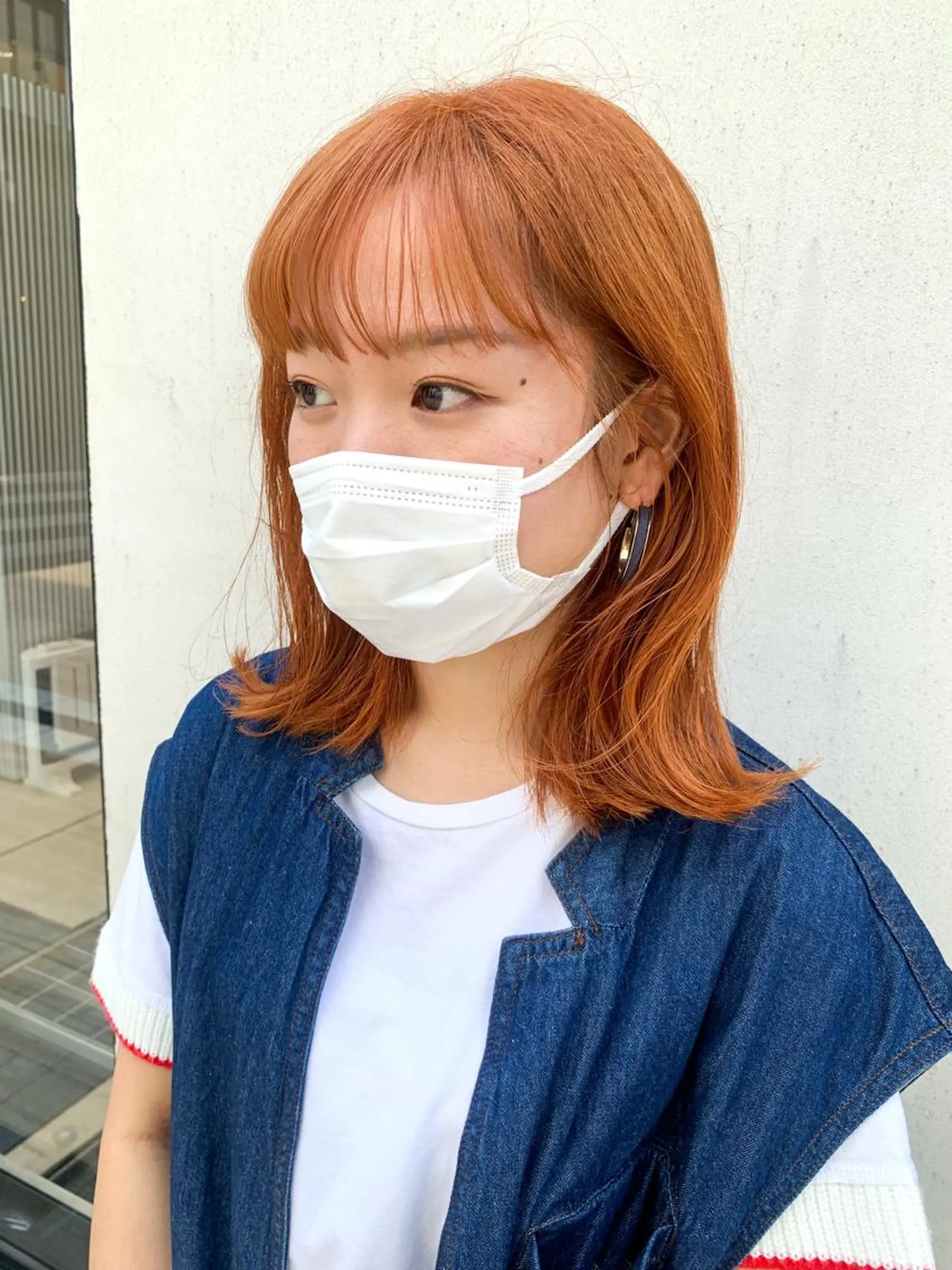 ミディアム カラー ヘアアレンジ ヘアカラー トリートメント yuka .のヘアスタイル