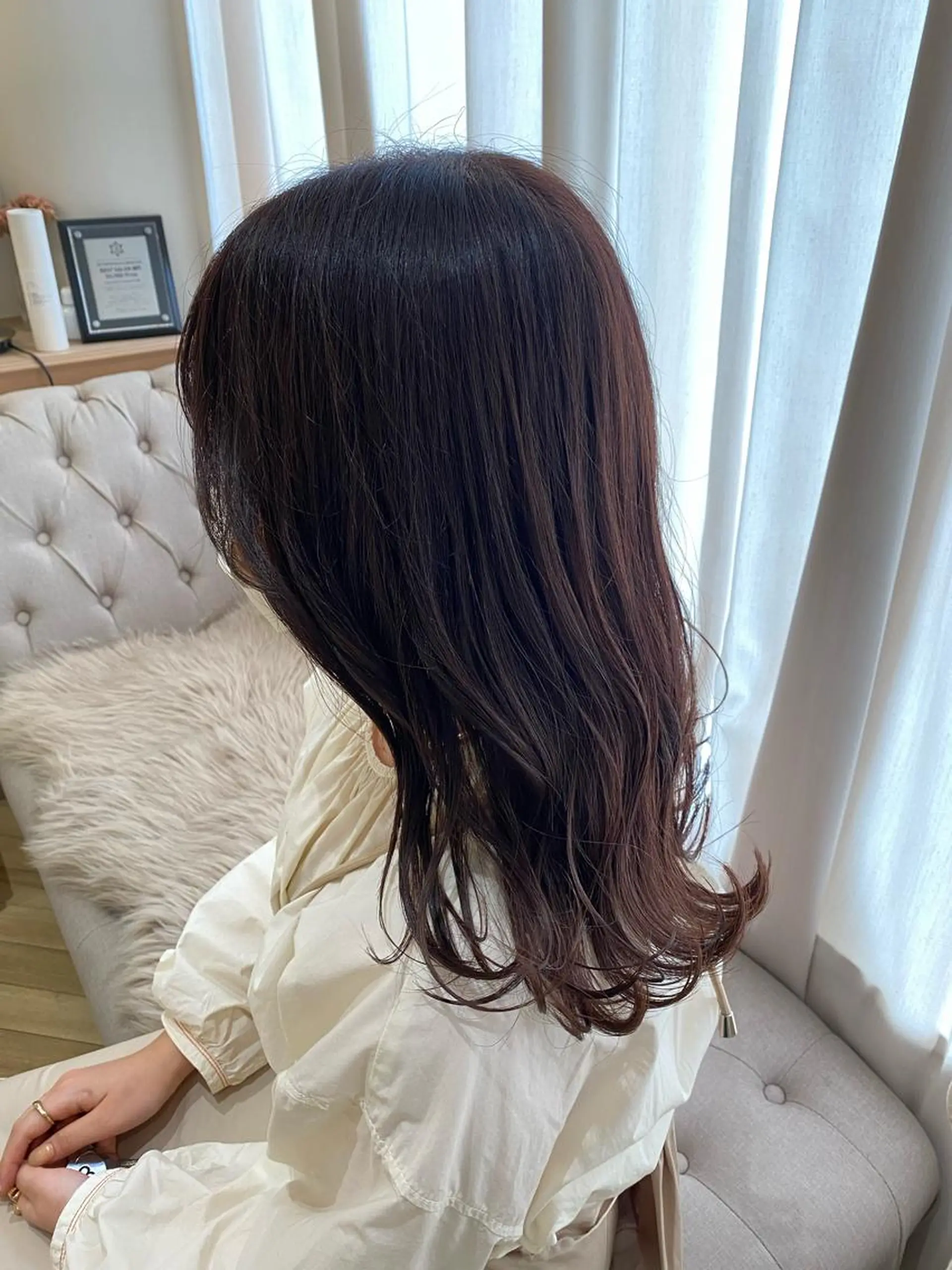 ミディアム 原 朱莉のヘアスタイル