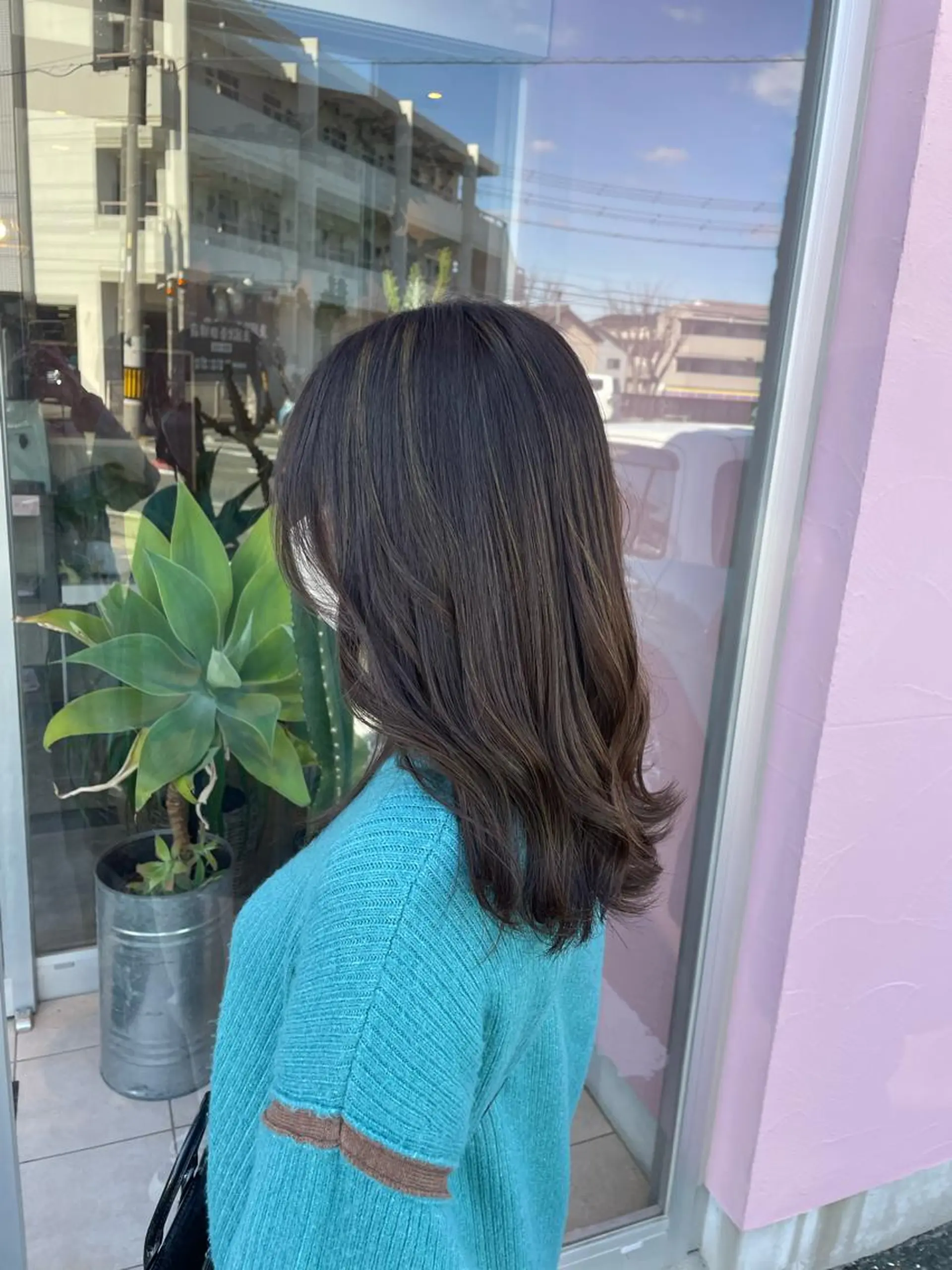 カラー ベージュ/透明感/ 桃子🎀のヘアスタイル