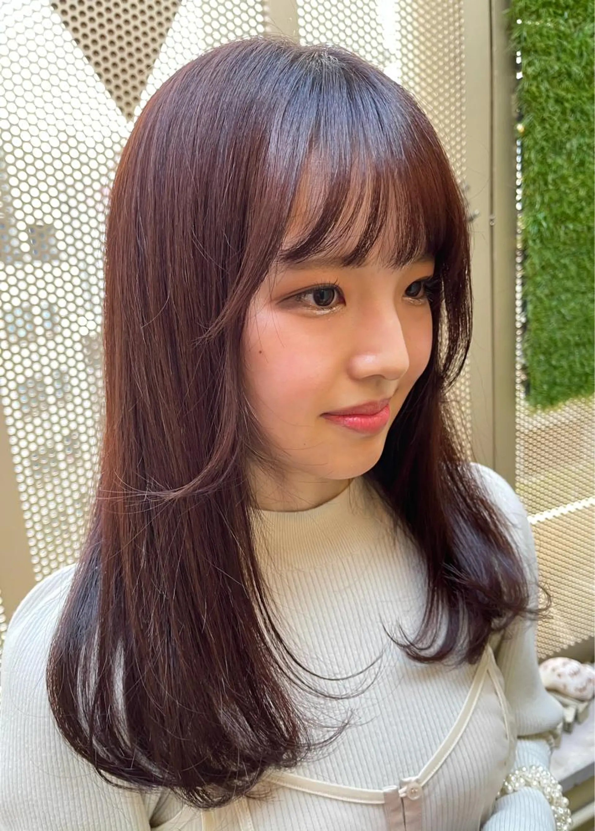 ミディアム カラー 艶髪/レイヤーカット /髪質改善/清水のヘアスタイル