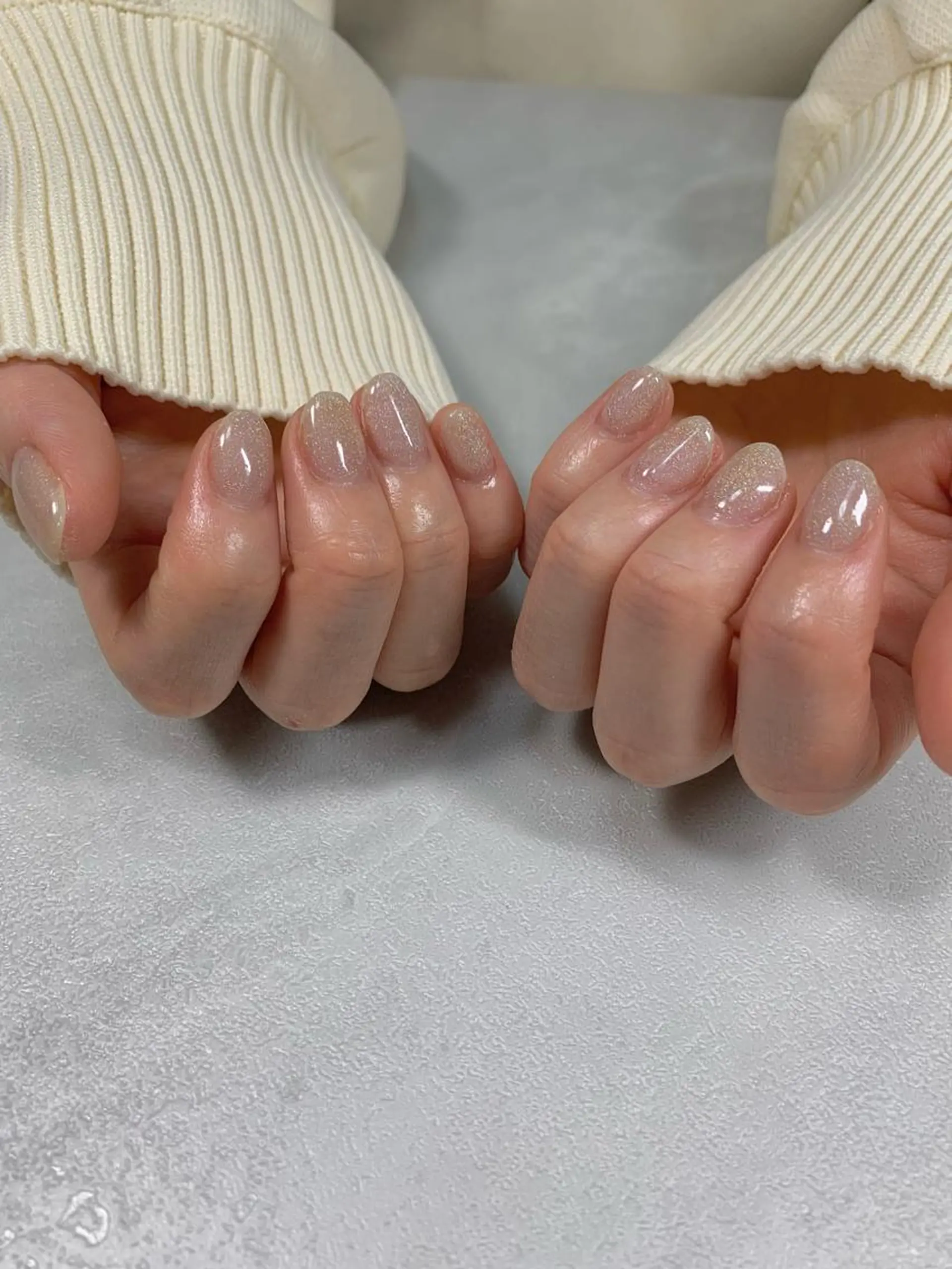 ネイル マグネットネイル ワンカラーネイル ハンドネイル SAKU nail 作島茜のネイルデザイン