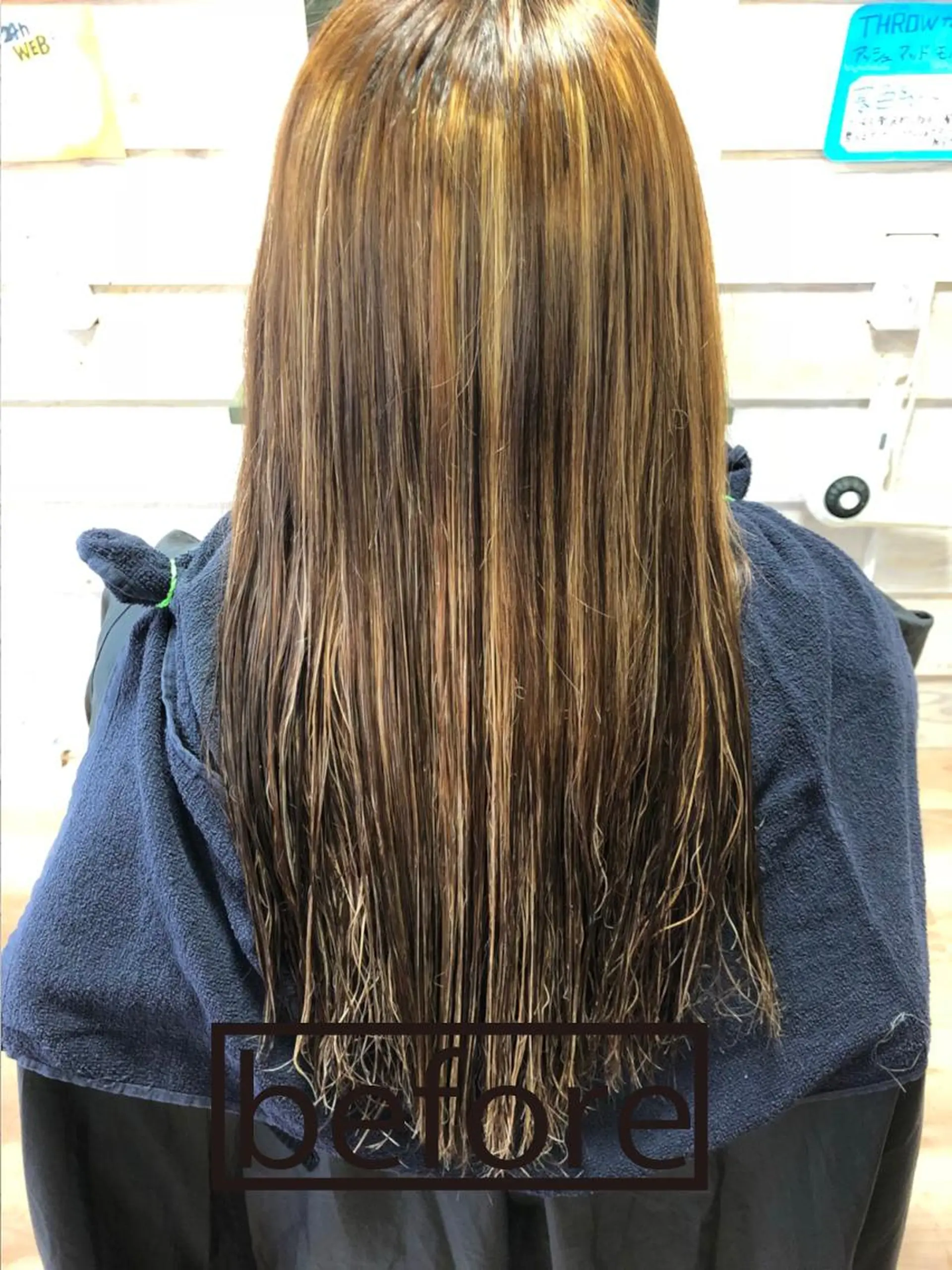 ロング ハイライト anyhow academyのヘアスタイル