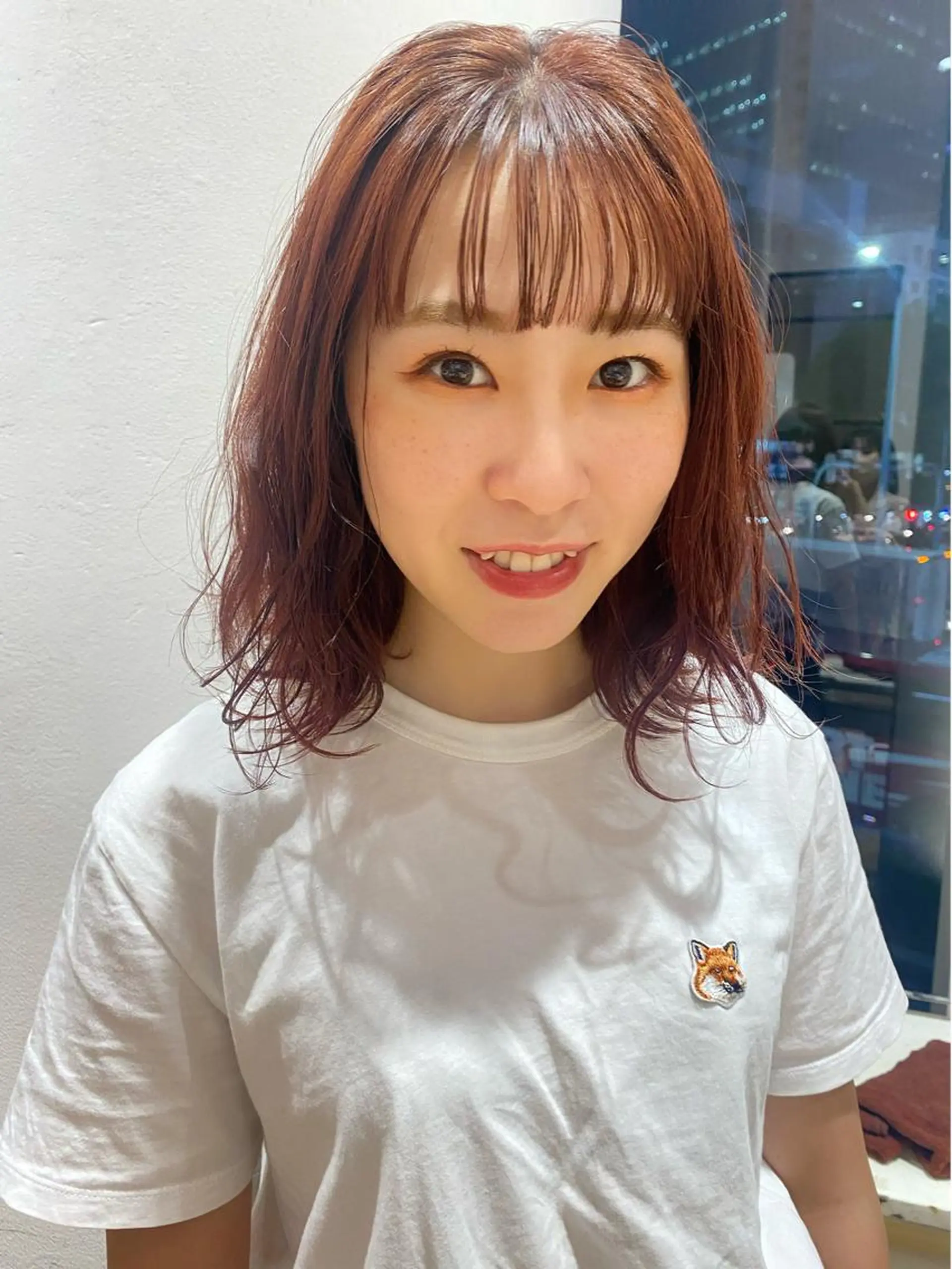 ミディアム カラー 増井 彩乃のヘアスタイル