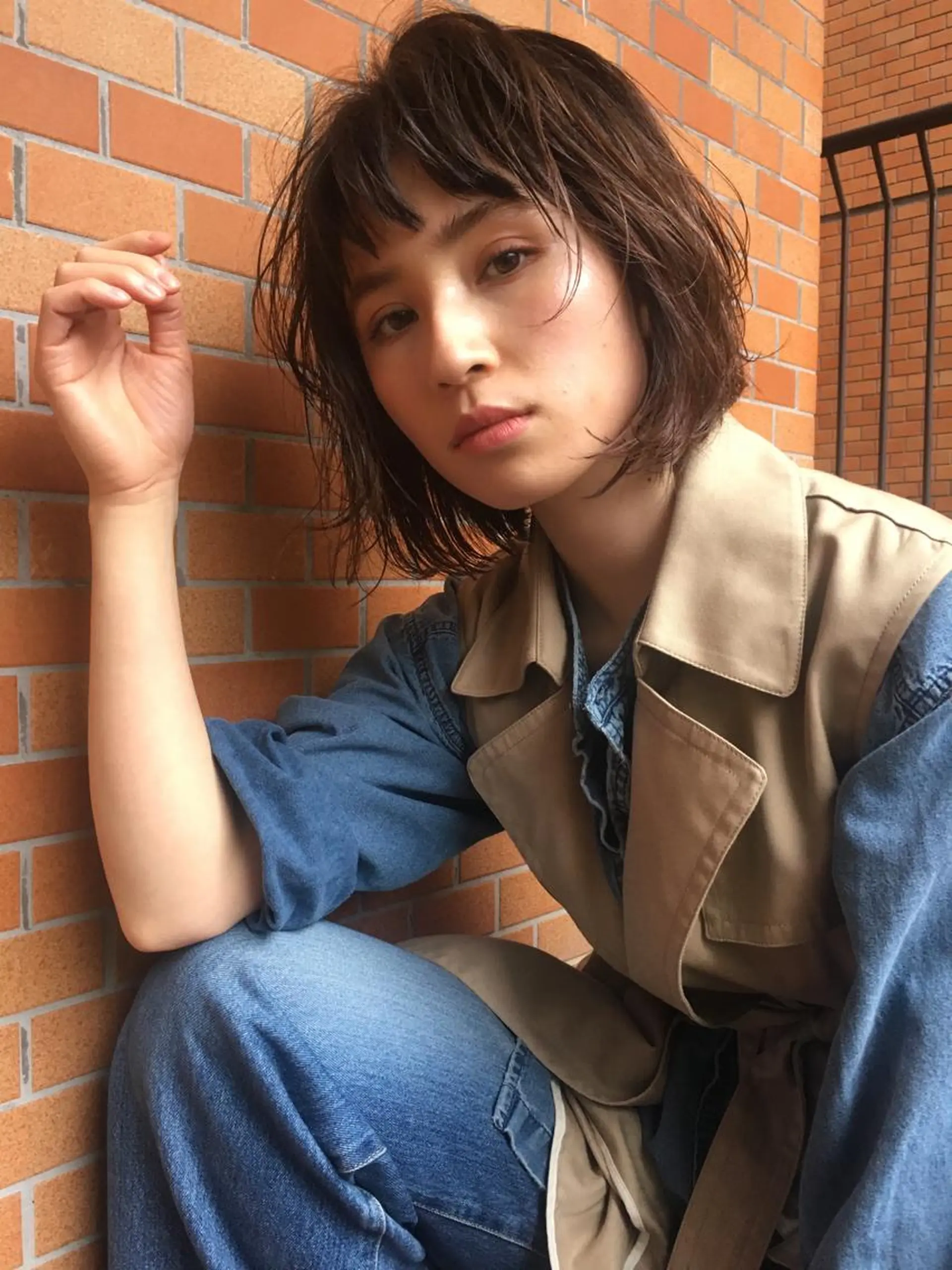 ミディアム lit hair ハヅキのヘアスタイル