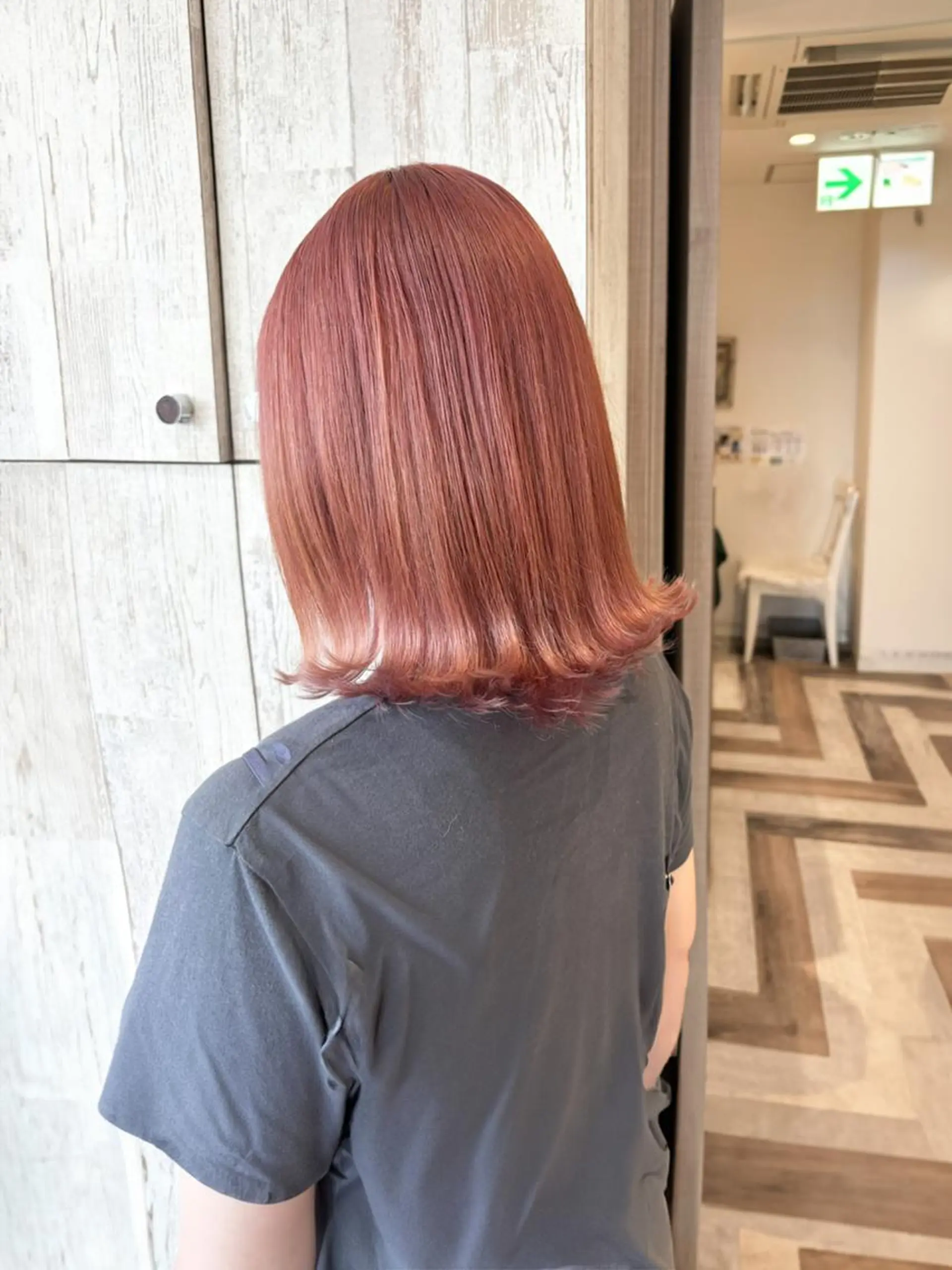 ミディアム カラー ピンクカラー ヘアカラー トリートメント 尾森紳哉💎透明感/ デザインカラーのヘアスタイル