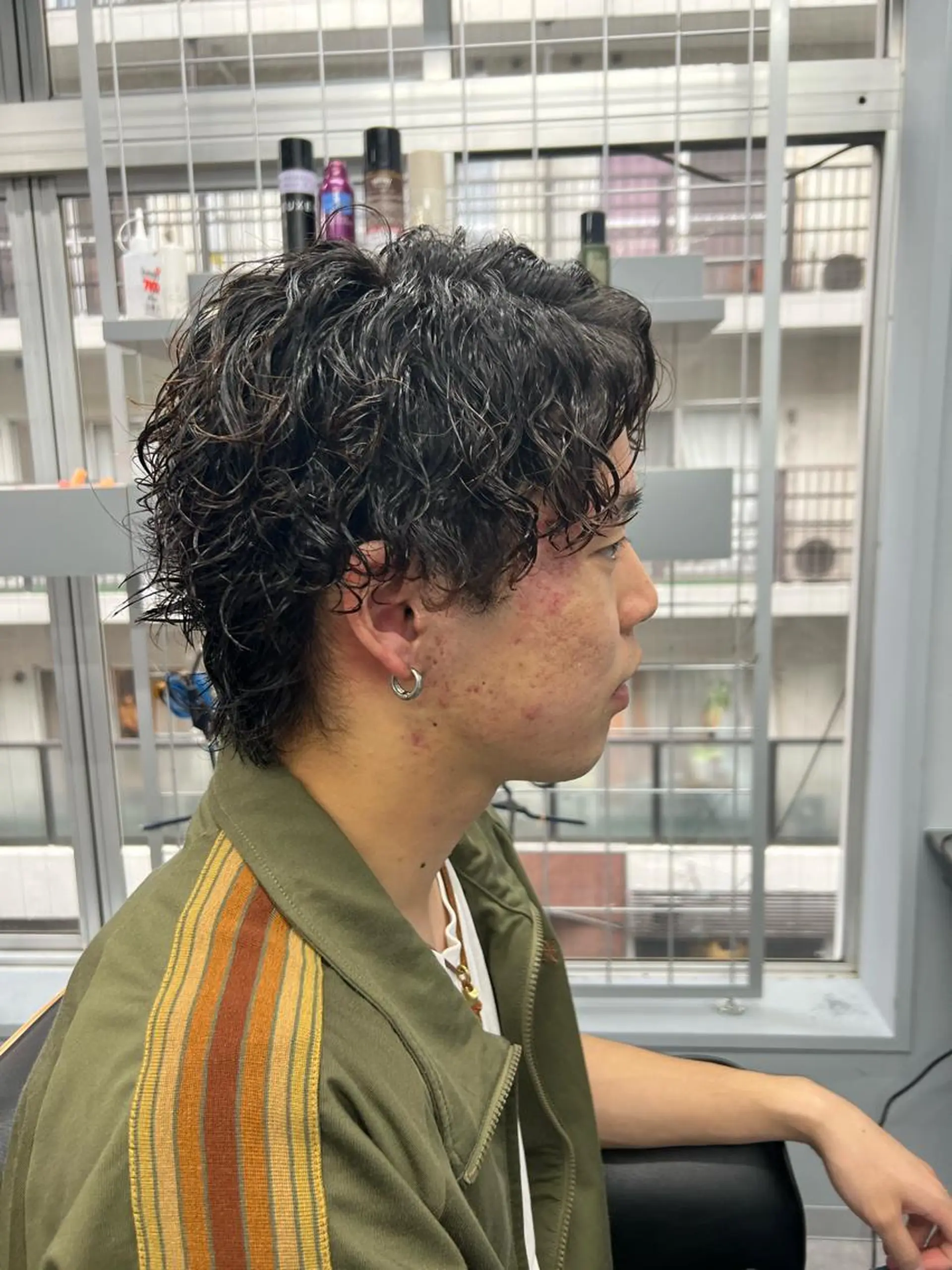 パーマ メンズ メンズウルフカット ウルフカット パーマ EMANON  ANNEX池袋東口店所属・SiV(ｼﾋﾞ)✂︎ メンズ専門💈のヘアスタイル