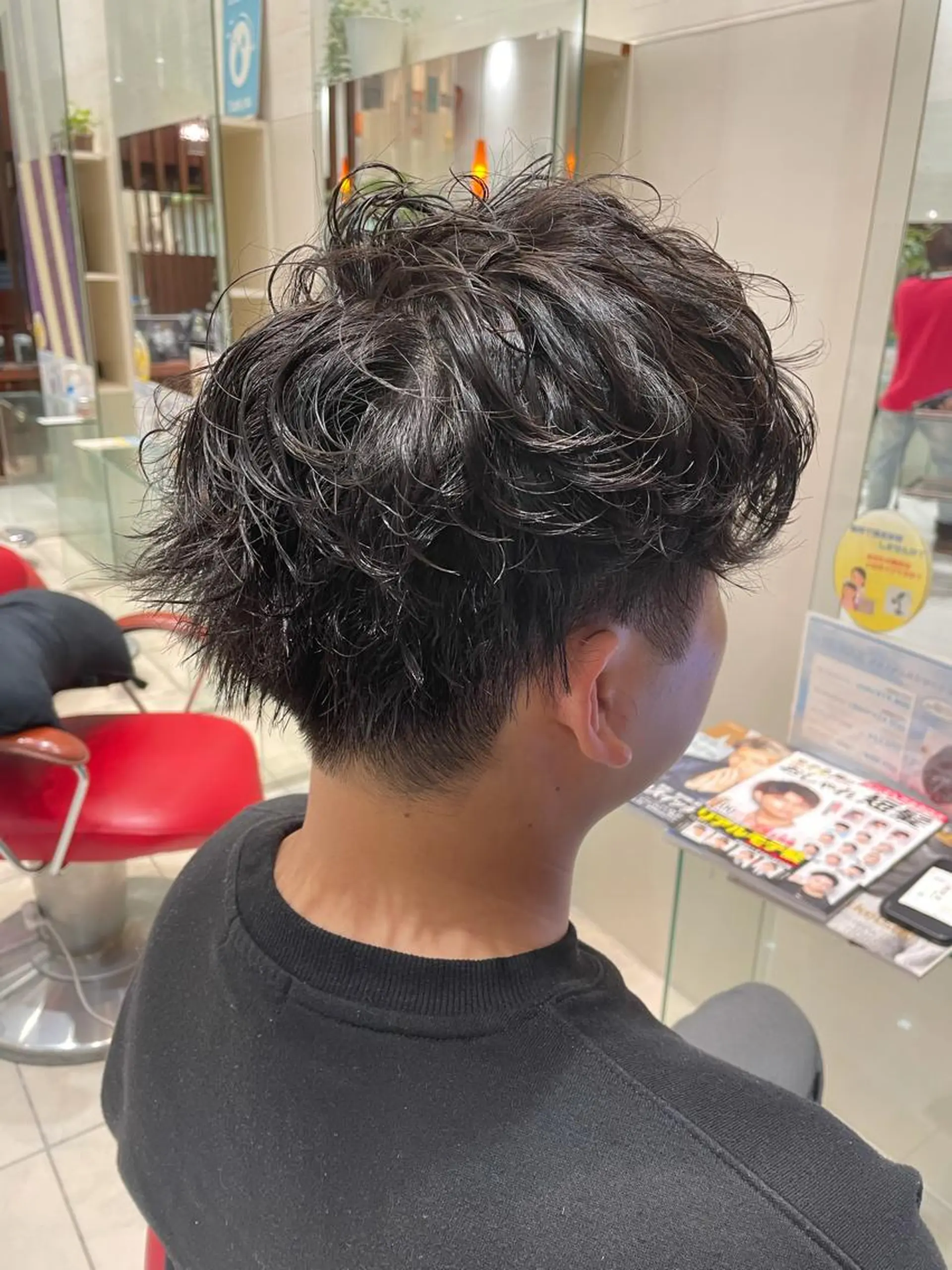 パーマ メンズ マッシュ 金井 郁弥のヘアスタイル