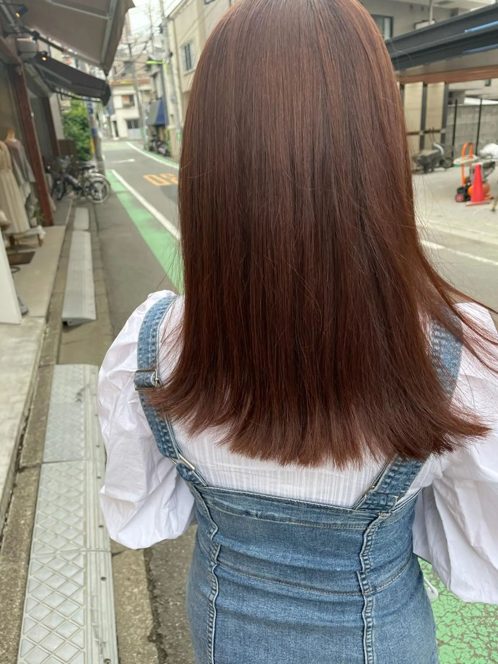 ミディアム カラー ベージュカラー ピンクカラー ピンクベージュ ヘアカラー トリートメント 中目黒🌼 🌼ハナのヘアスタイル