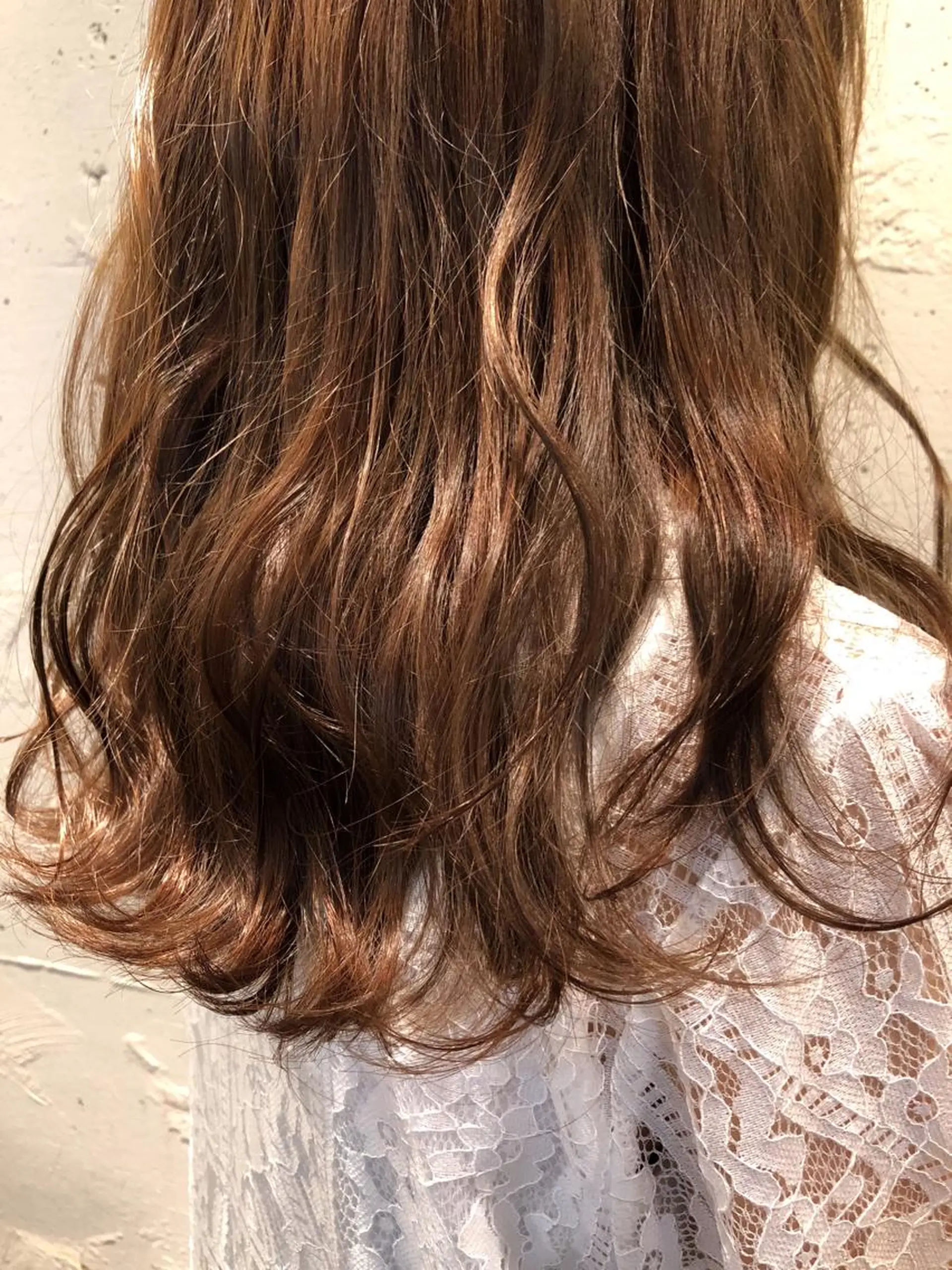 ロング カラー ブリーチ ハイライトカラー ハイライト レイヤーカット🎀 kanaのヘアスタイル