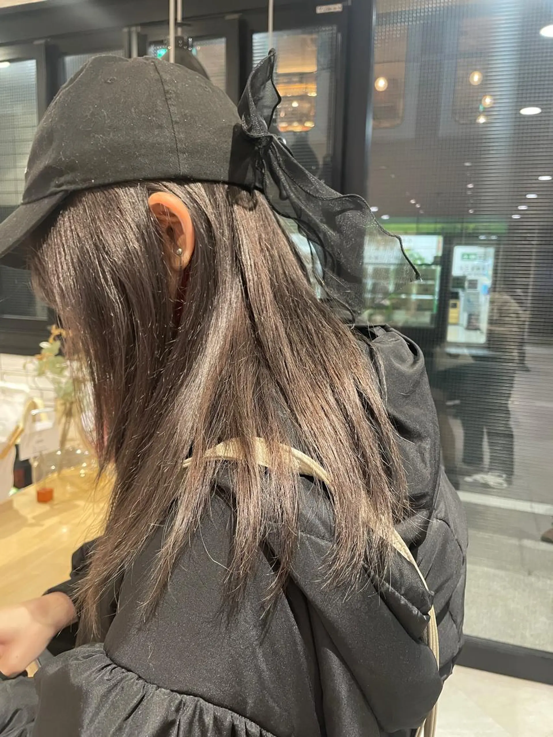 セミロング カラー ショコラグレージュ グレージュ カラー/レイヤー/ 髪質改善/PAAQのヘアスタイル