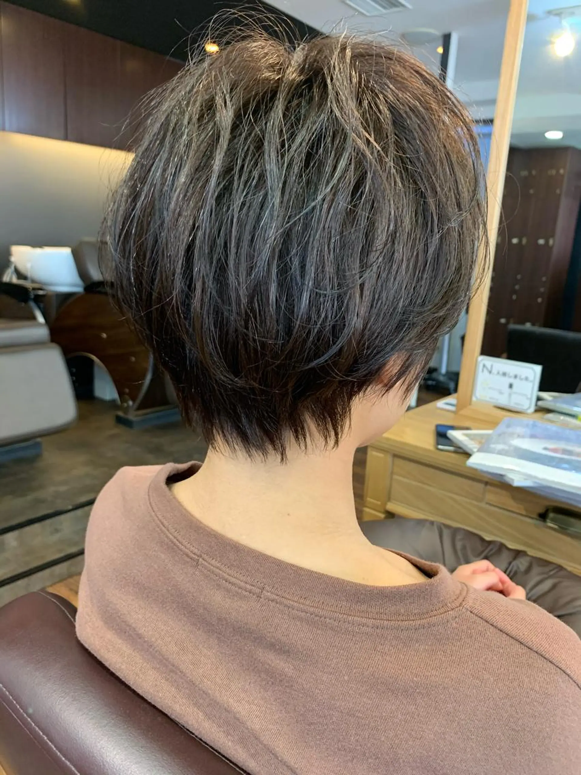 ショート 縮毛矯正/ショート/ レイヤー/畑中正敏のヘアスタイル