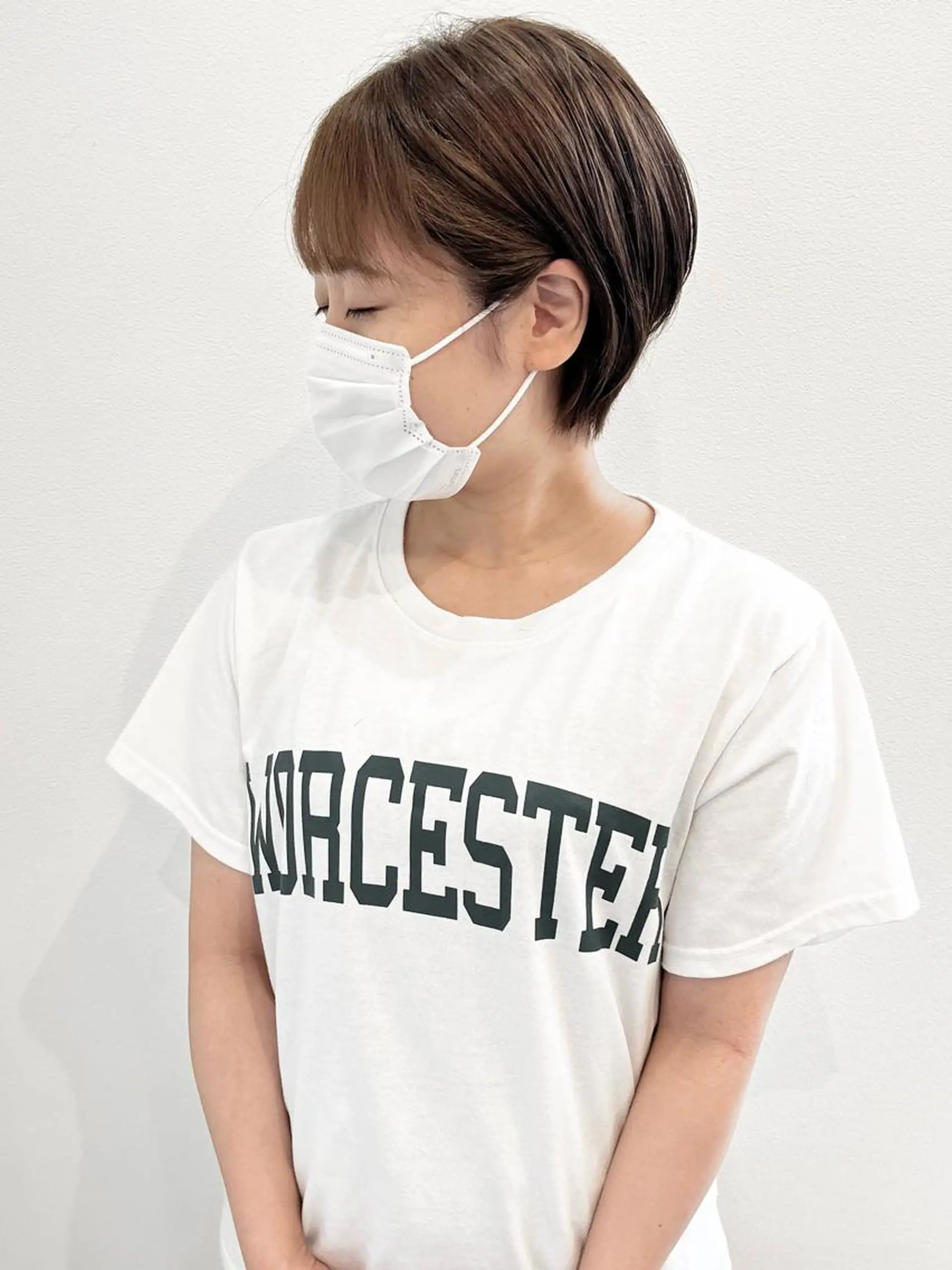 ショート カット ヘアカラー トリートメント MYRTLE TSUNODAのヘアスタイル