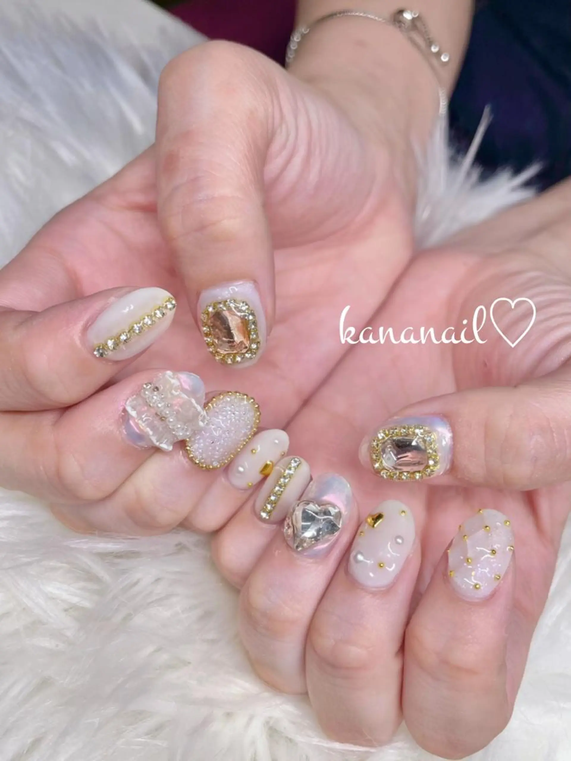 ネイル 長さ出し ハンドネイル kananail ♡のネイルデザイン