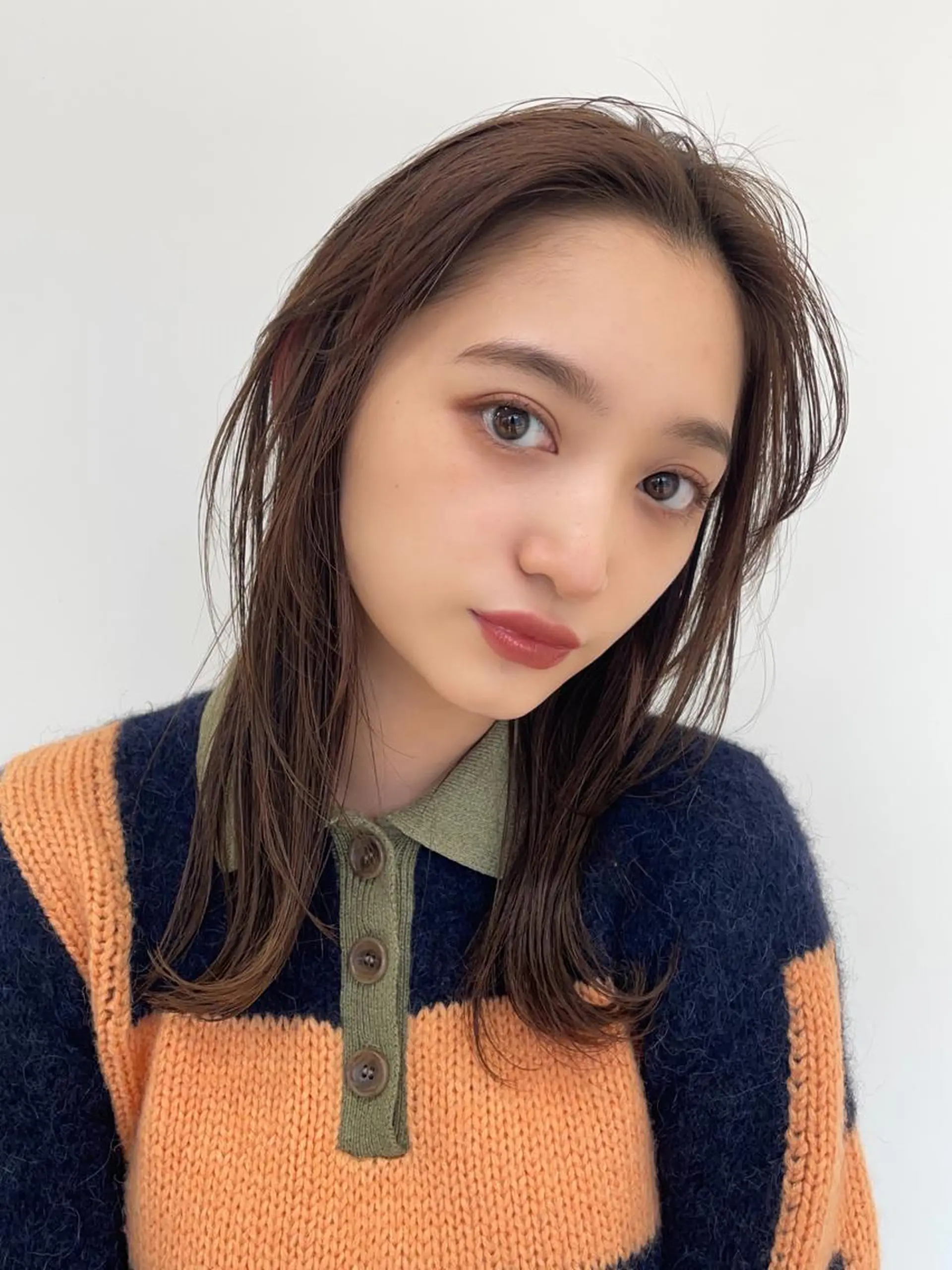 ロング カラー 梅田美容室 山崎海波のヘアスタイル