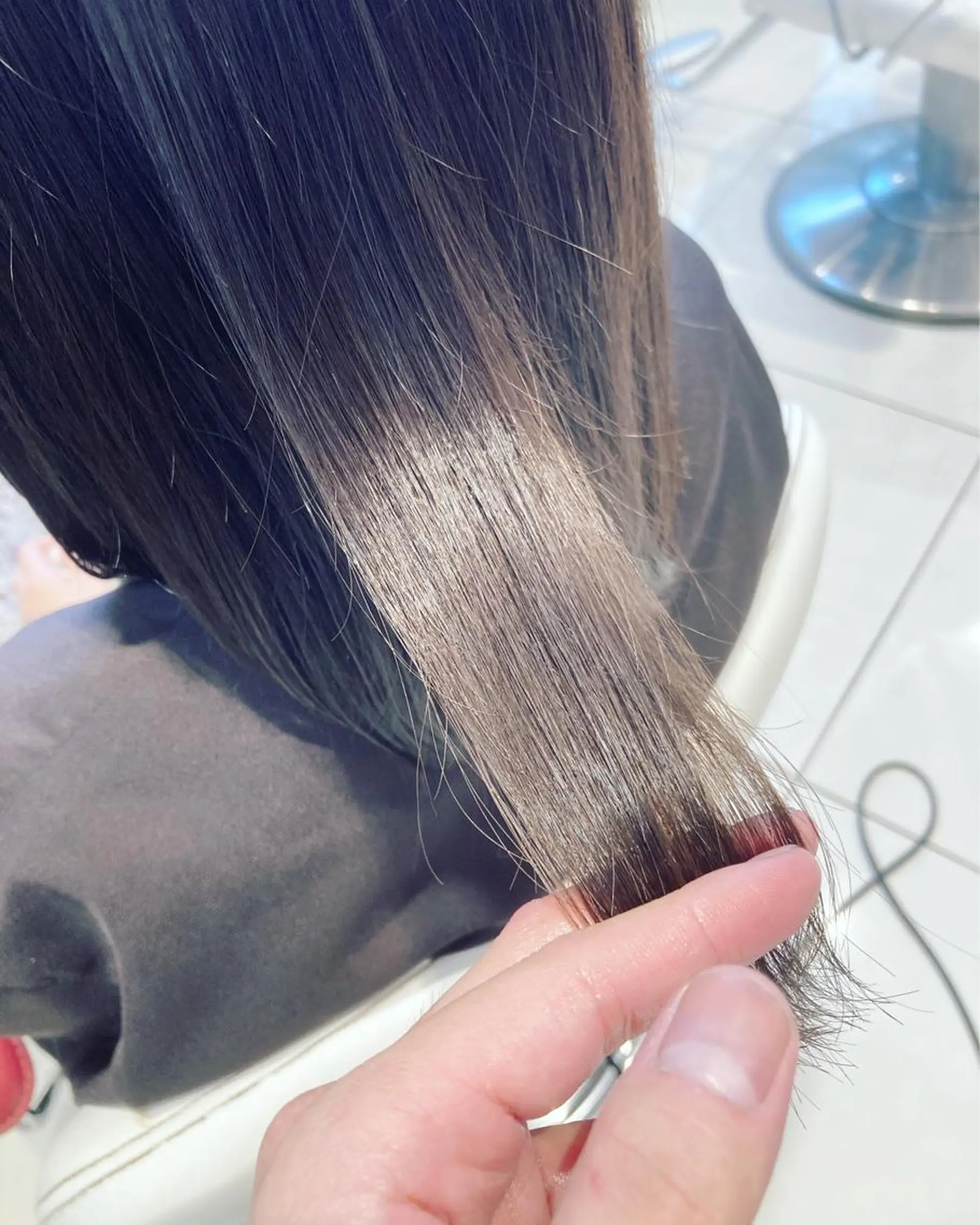 ミディアム カラー カット ヘアカラー 宮下 弦也のヘアスタイル