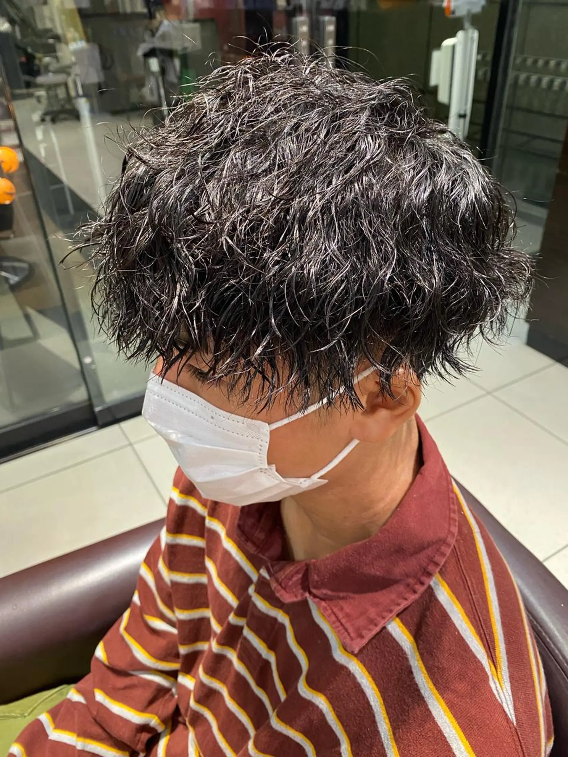 ショート パーマ メンズ 酸スト/フェザー パーマ/三谷海斗のヘアスタイル