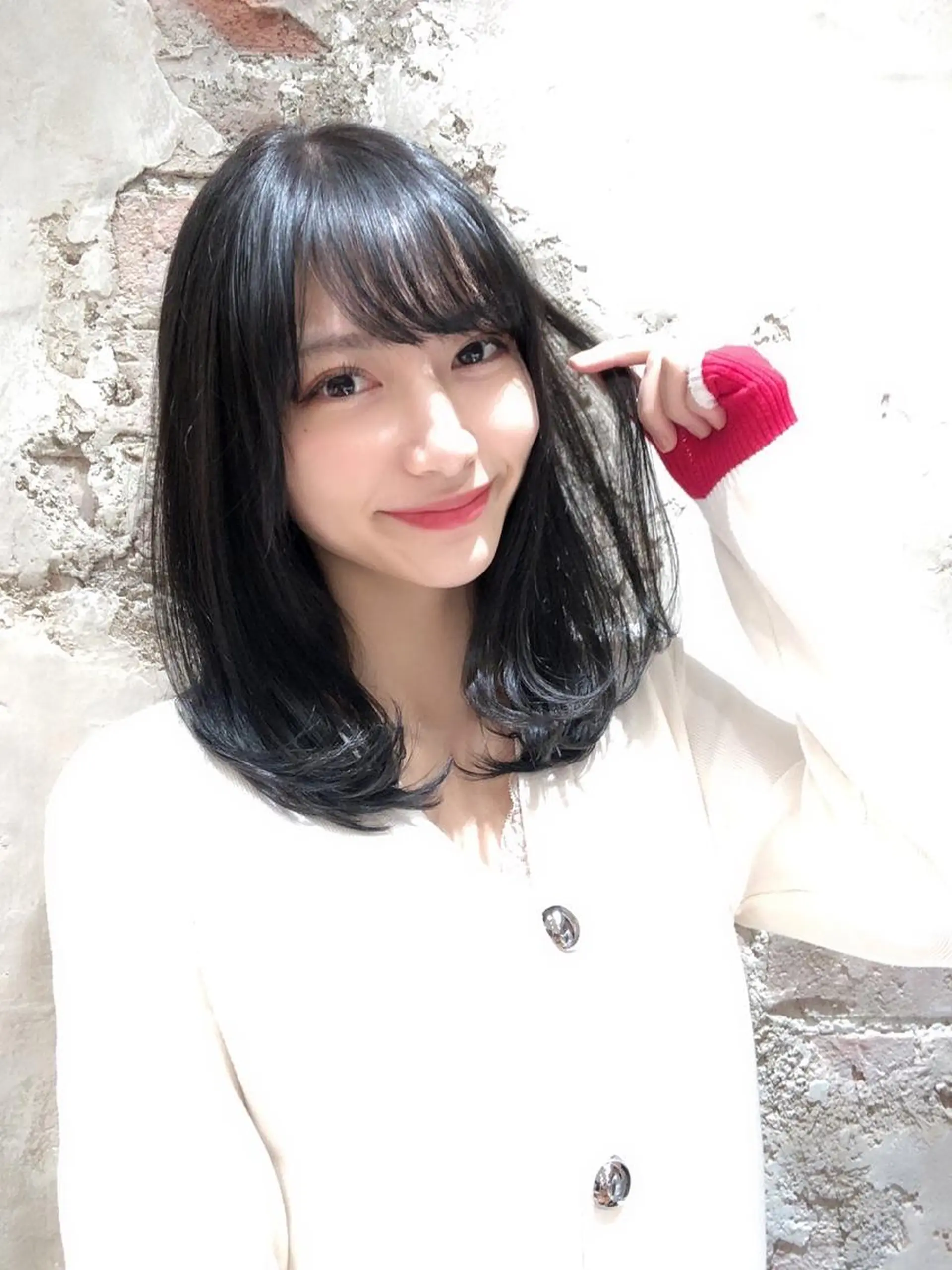 ミディアム 山菅 光明のヘアスタイル