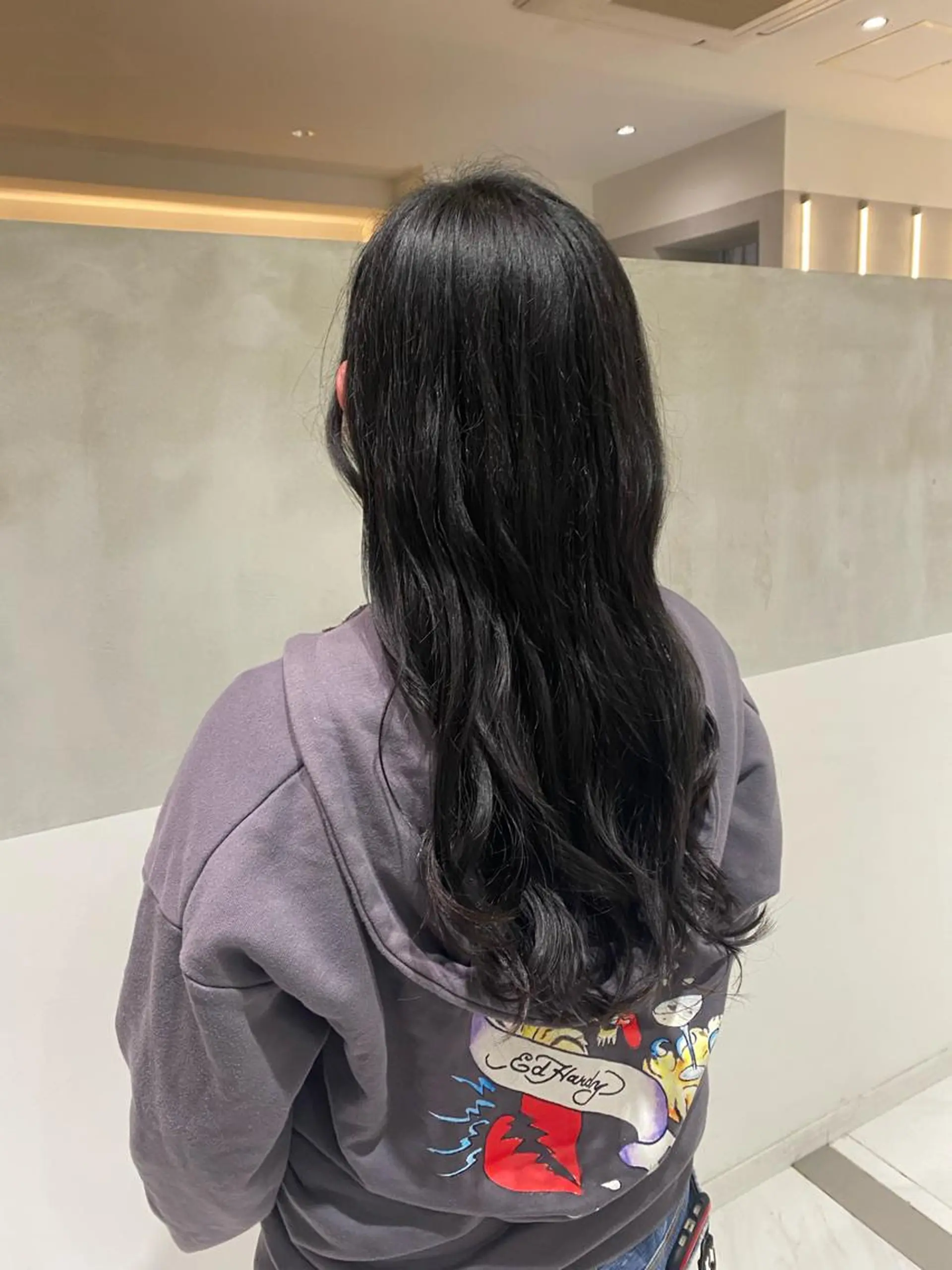 ロング カラー カット ヘアカラー トリートメント ヘアセット ナチュラル/韓国💎 haruka 💎のヘアスタイル