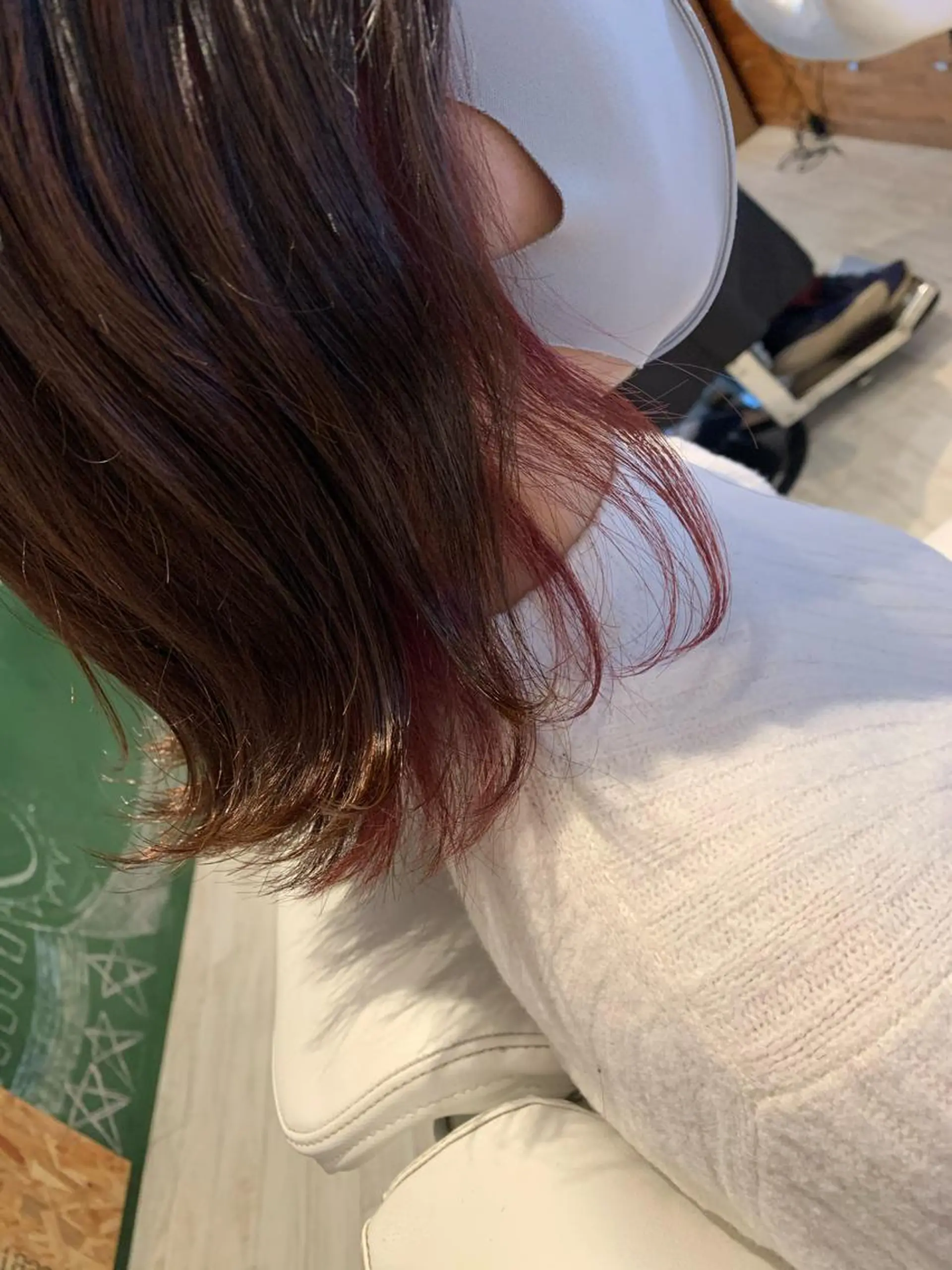 ミディアム カラー 通い続けられるサロン ママ美容師　明日香のヘアスタイル