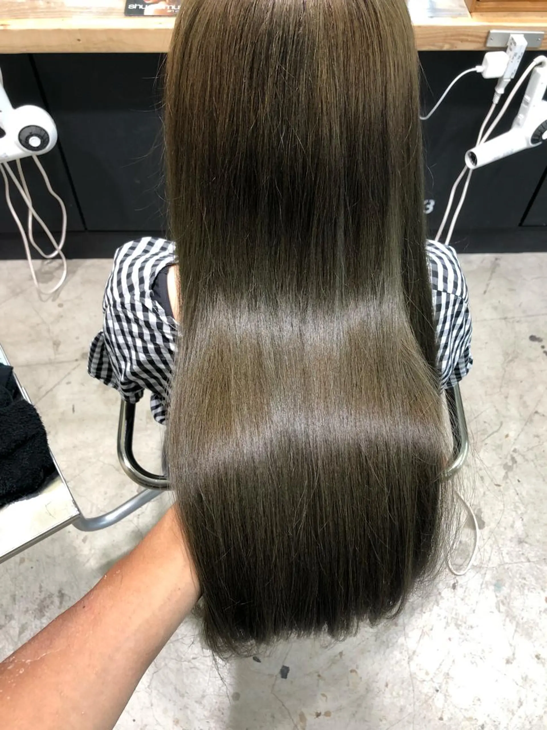 ロング カラー パーマ 髪質改善 縮毛矯正 トリートメント ヘアカラー 舘野 太嘉宏のヘアスタイル