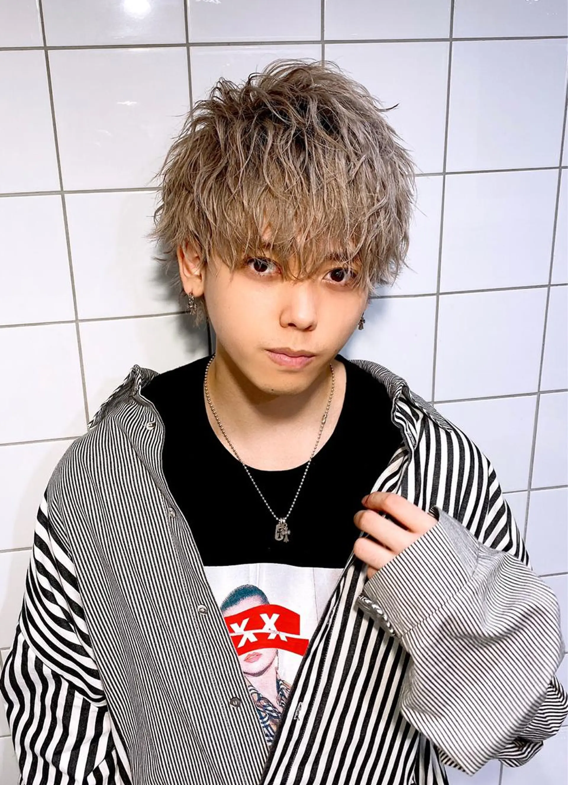 ショート カラー ヘアアレンジ メンズ カット ヘアカラー トリートメント ヘッドスパ ヘアセット ✨【公式】渋谷メンズ サロン BLUCK✨のヘアスタイル