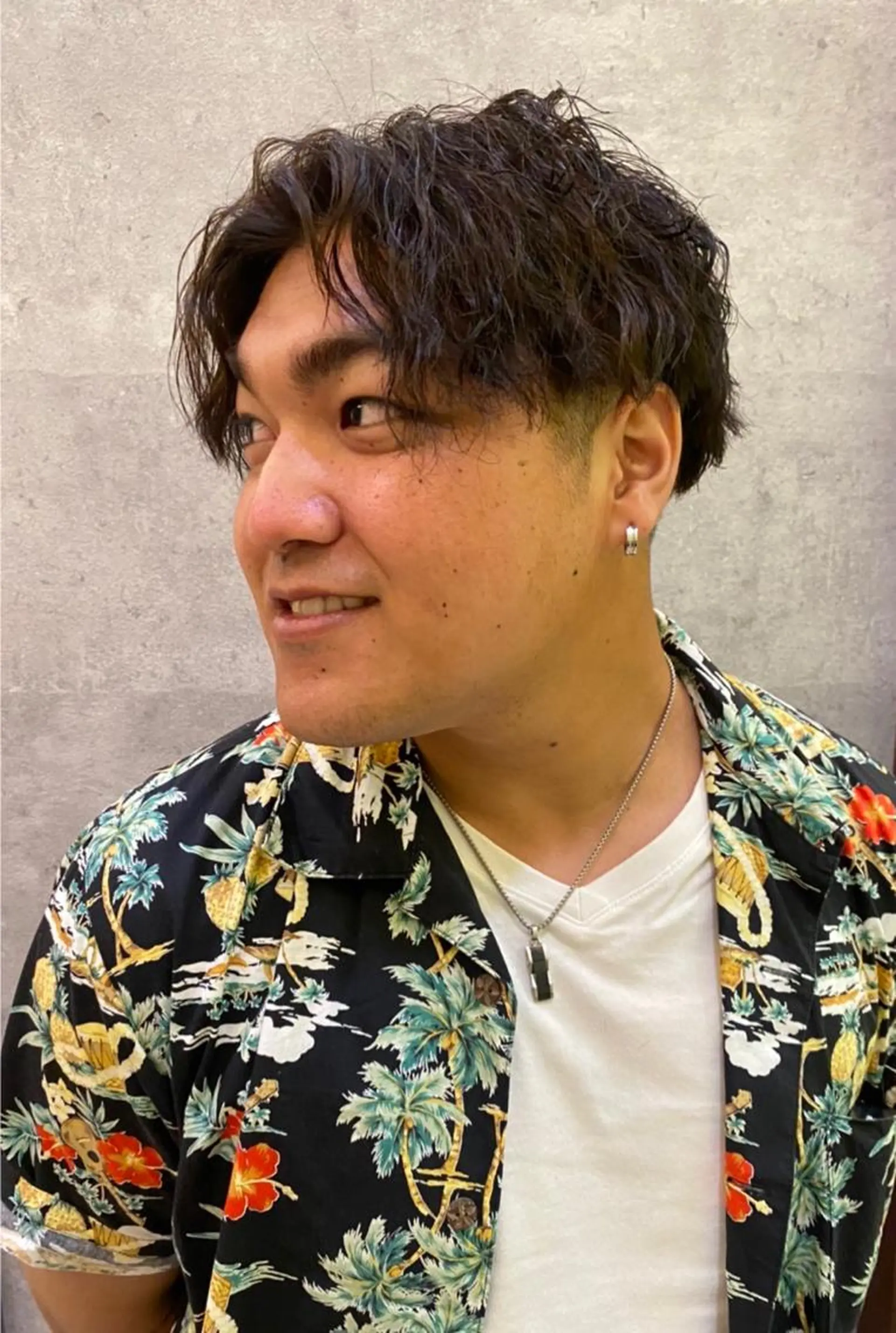 パーマ メンズ 山口 夏季のヘアスタイル