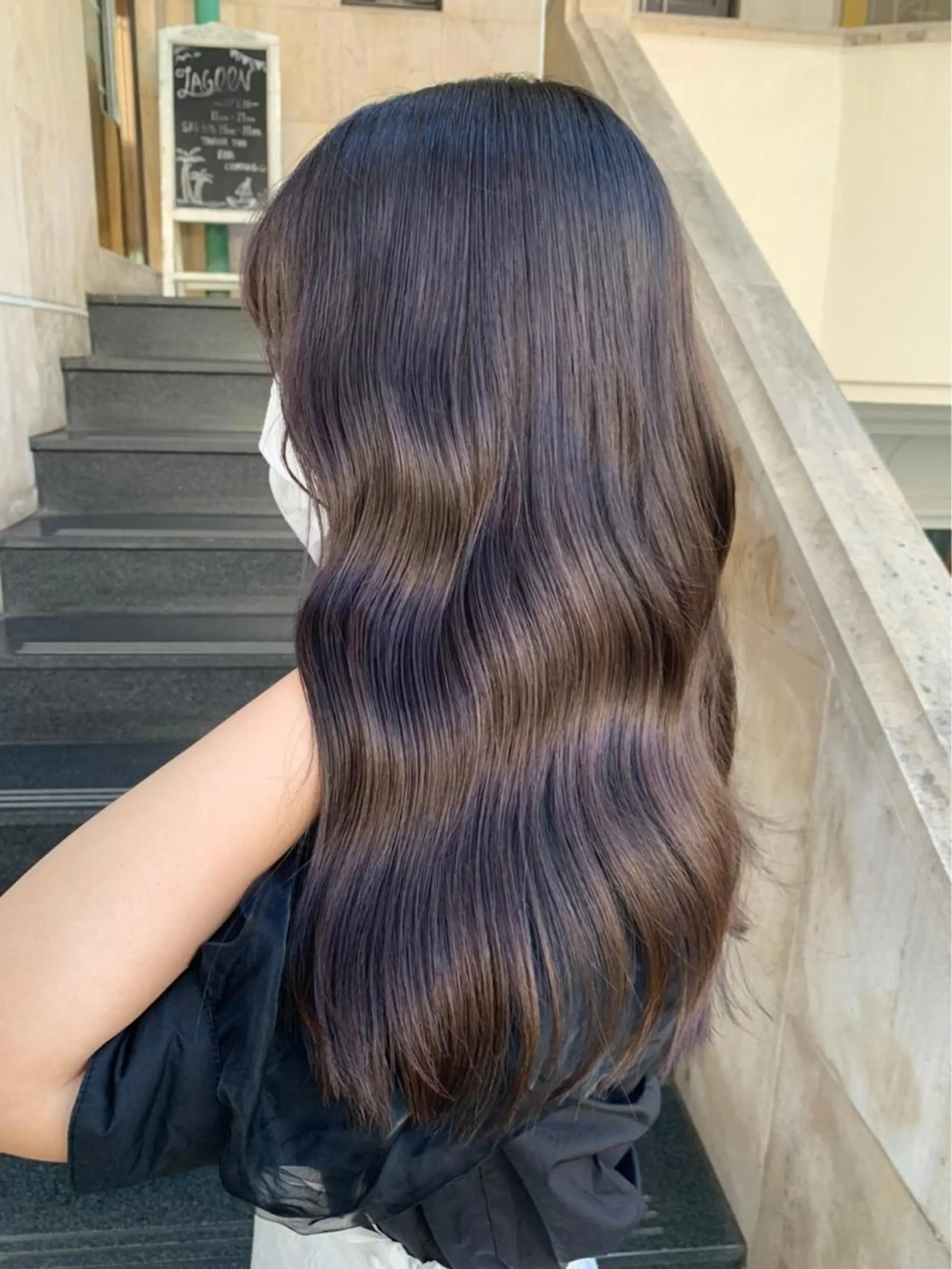 ロング カラー ブリーチ ハイライトカラー インナーカラー ブリーチなしカラー ハイライト カット ヘアカラー トリートメント ブリーチなし✨艶髪 カラー𓃲YAGIのヘアスタイル