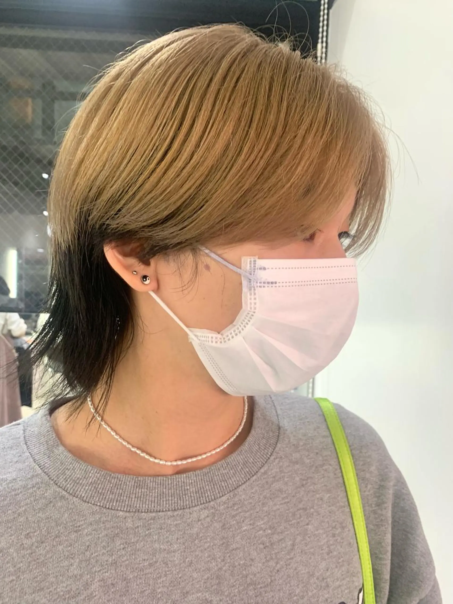 ショート カラー ヘアアレンジ メンズ 🧨ブリーチー×ボブ レイヤー💎じゅえるのヘアスタイル