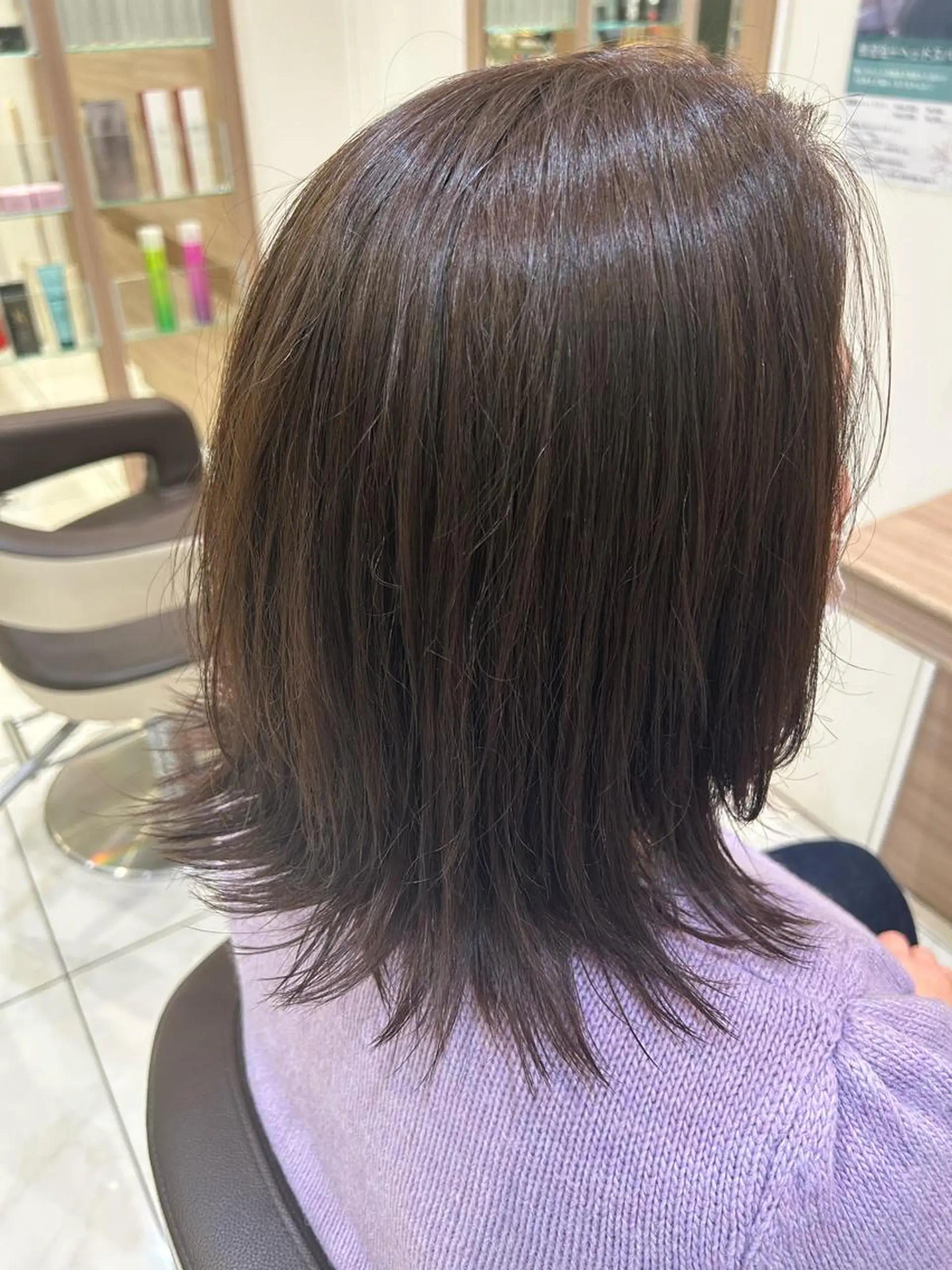 セミロング カラー ハイトーン/レイヤー 藤田健太郎のヘアスタイル