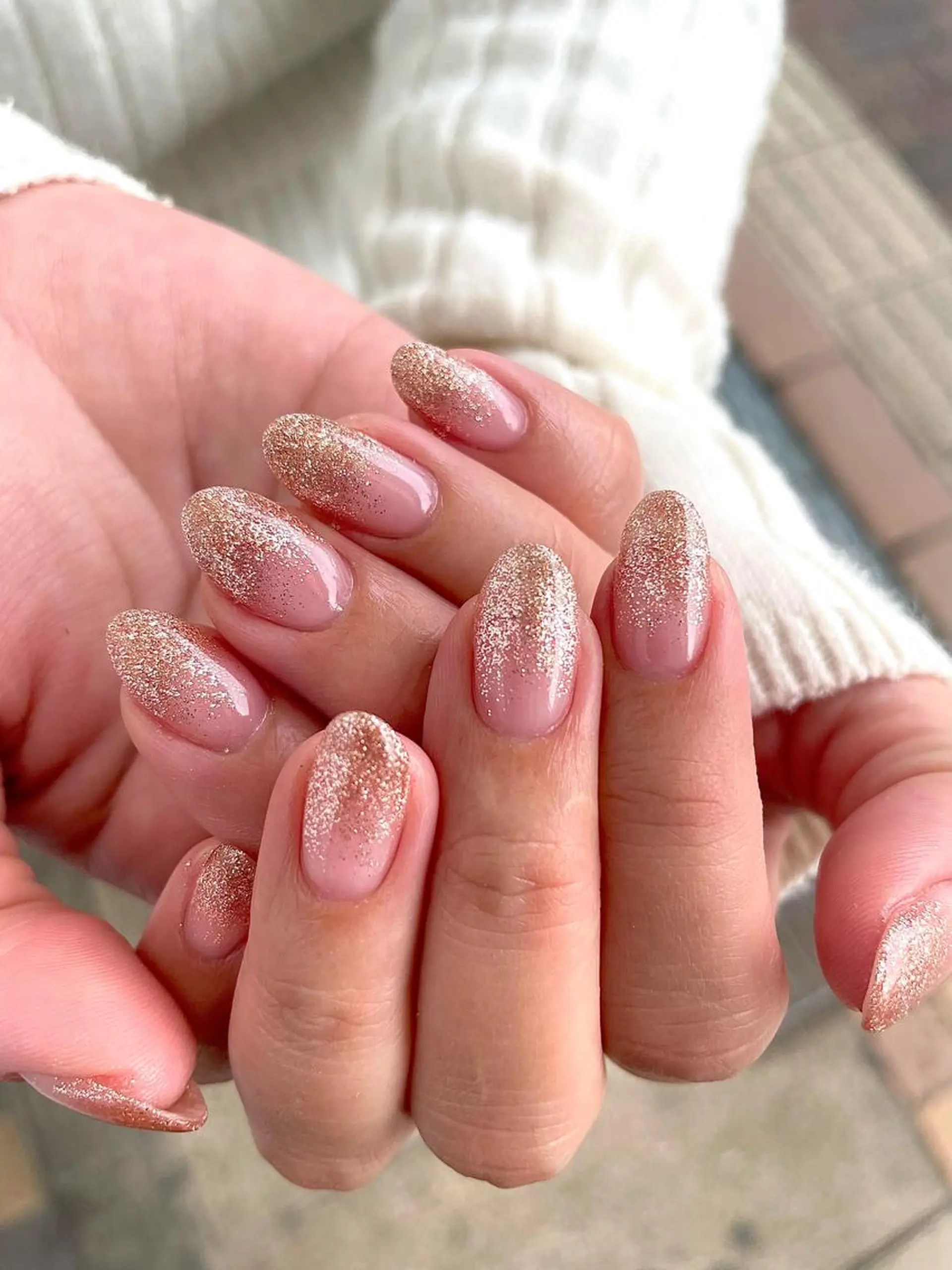 ネイル ラメ(グリッター) ラメグラデーション ハンドネイル ネイリスト Kaoriのネイルデザイン