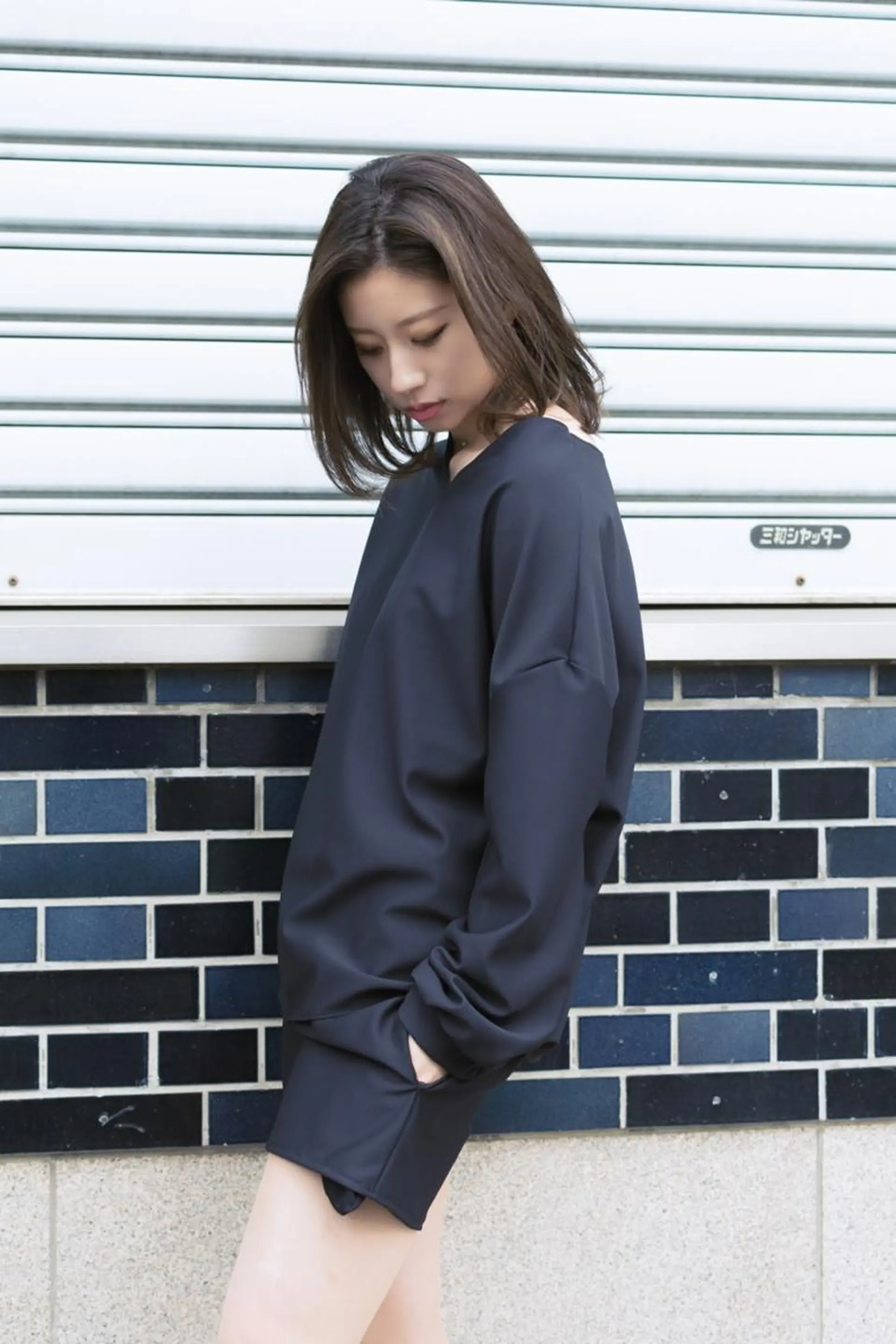 ミディアム ショートボブ ボブ 外国人風カラー ハイライト 外ハネヘア 撮影モデル 斉藤 正敏のその他イメージ