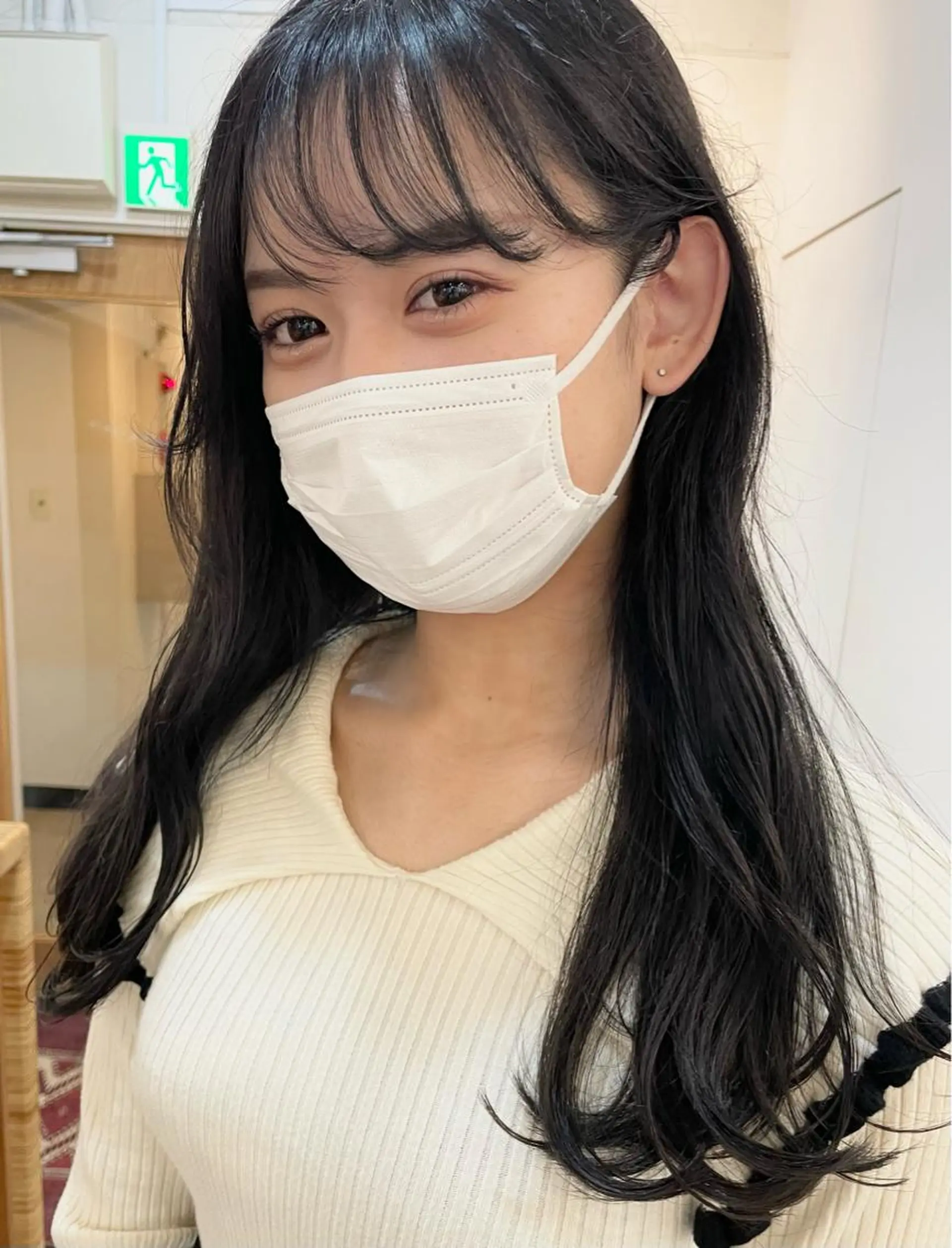 ロング カラー グレージュ ヘアカラー 【表参道】Ruri デジタルパーマのヘアスタイル