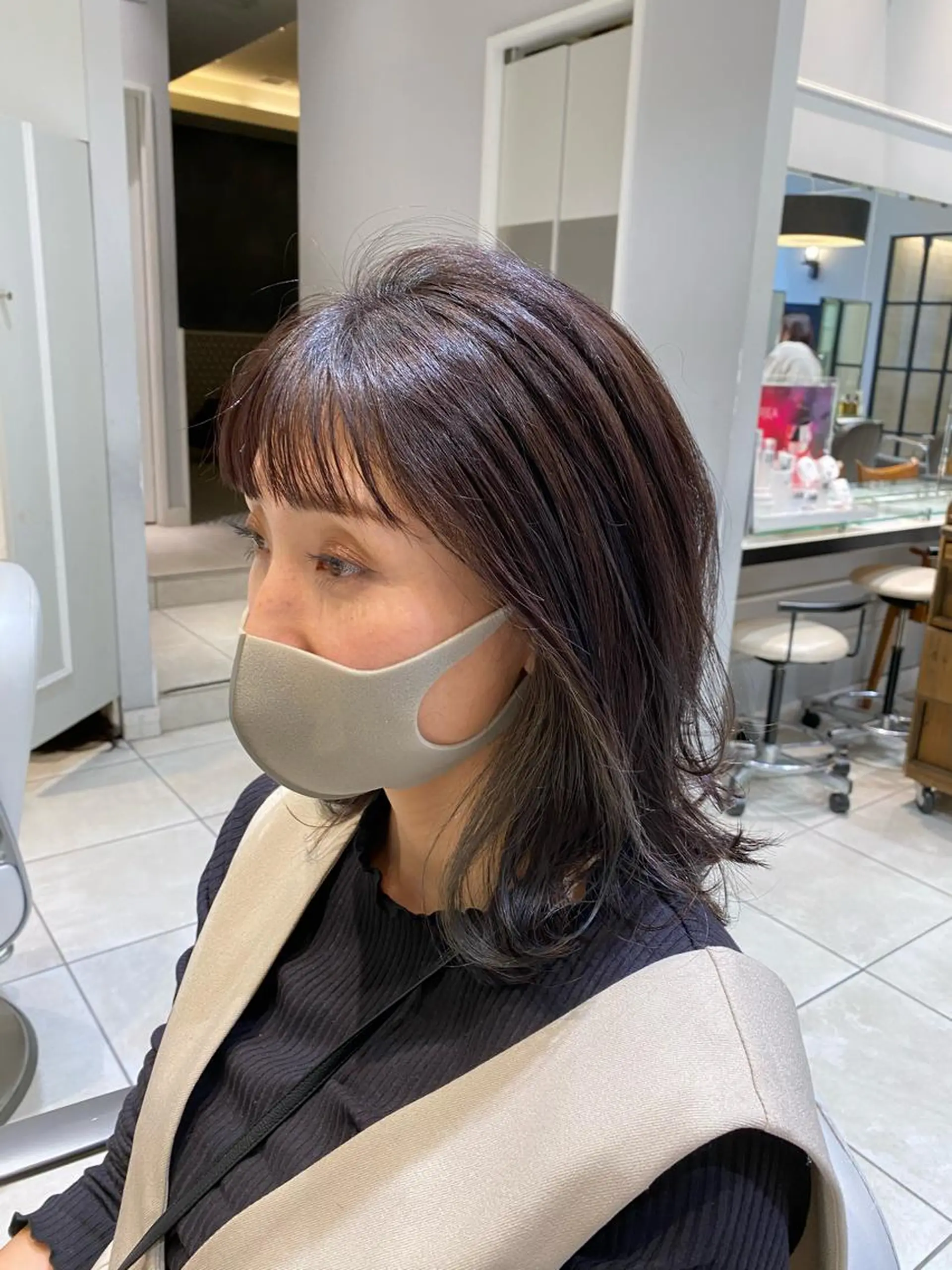 ミディアム 似合わせ艶髪カラー ❤️ハダユミのヘアスタイル