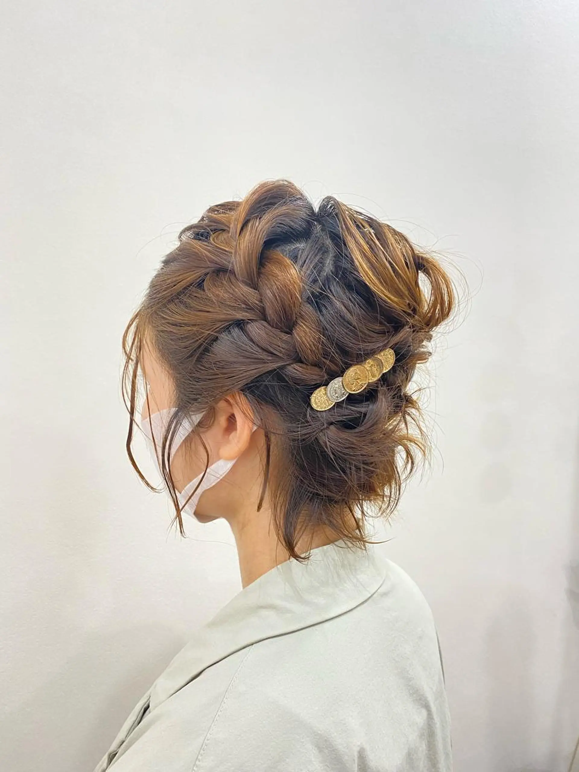 ショート ショートヘア ヘアセット 内田 遥香のヘアスタイル