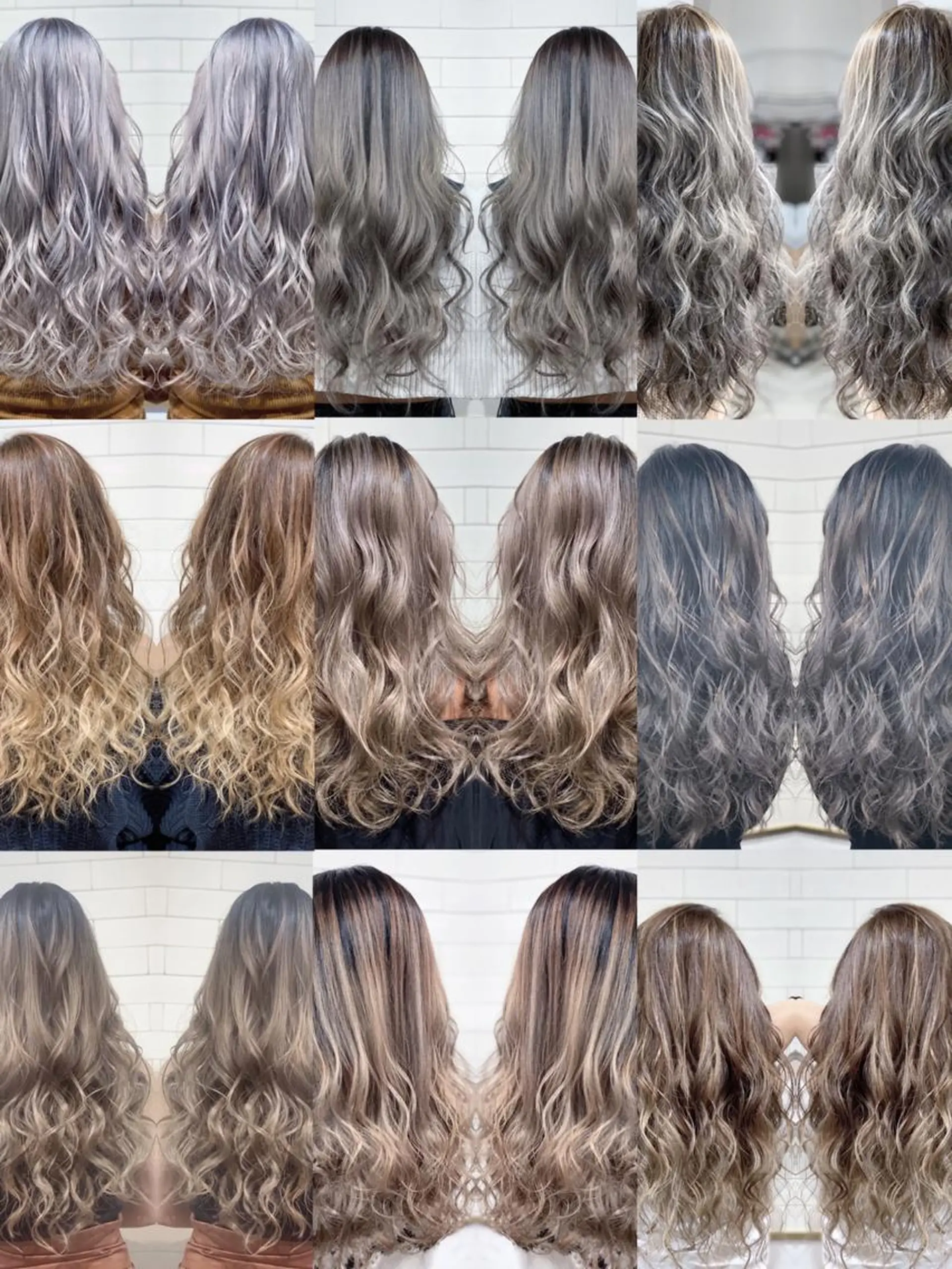 セミロング カラー ヘアアレンジ バレイヤージュ ダブルカラー グラデーションカラー ハイライトカラー ハイトーンカラー ヘアカラー 髪質改善×ハイトーン 中田啄也のヘアスタイル