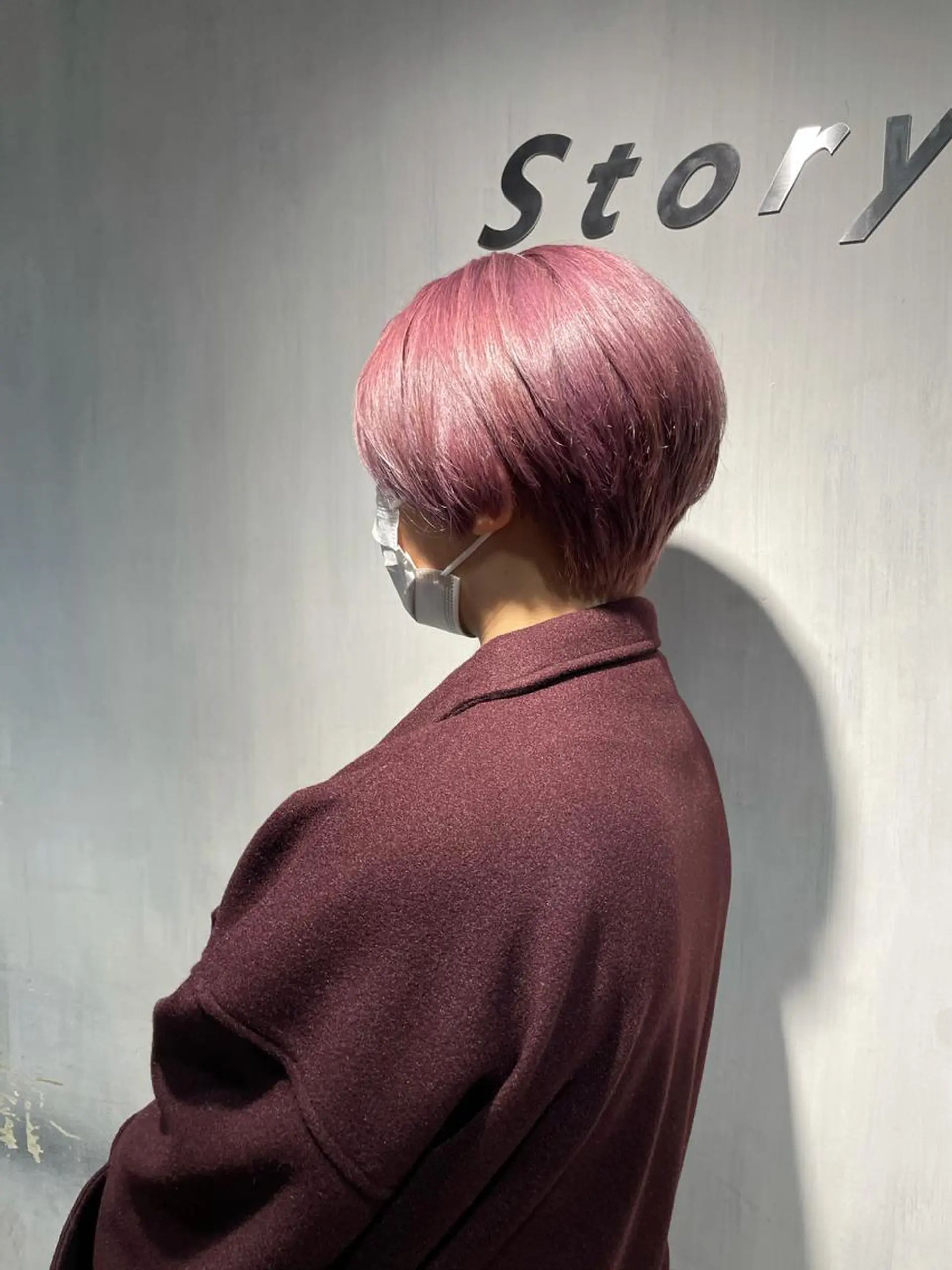 ショート カラー ヘアアレンジ ラベンダーカラー ラベンダーピンク ピンクカラー 🦋ハイトーンボブ ショート🦋トシキのヘアスタイル