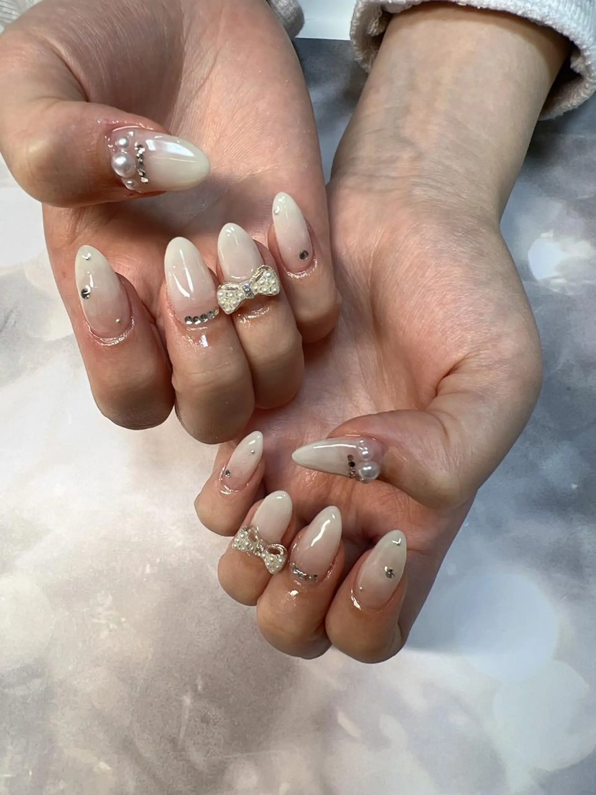 ネイル リボン coco nailのネイルデザイン