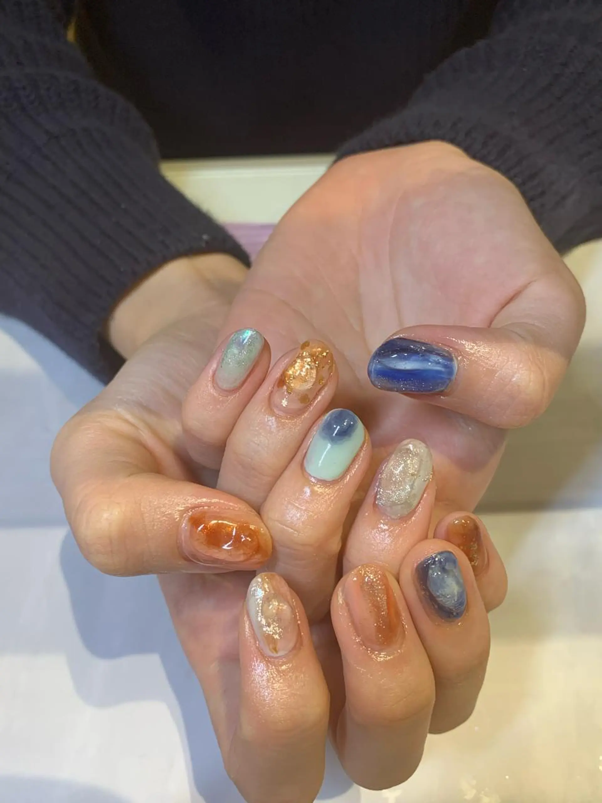 ネイル 持ち込み マキノ ユイのネイルデザイン