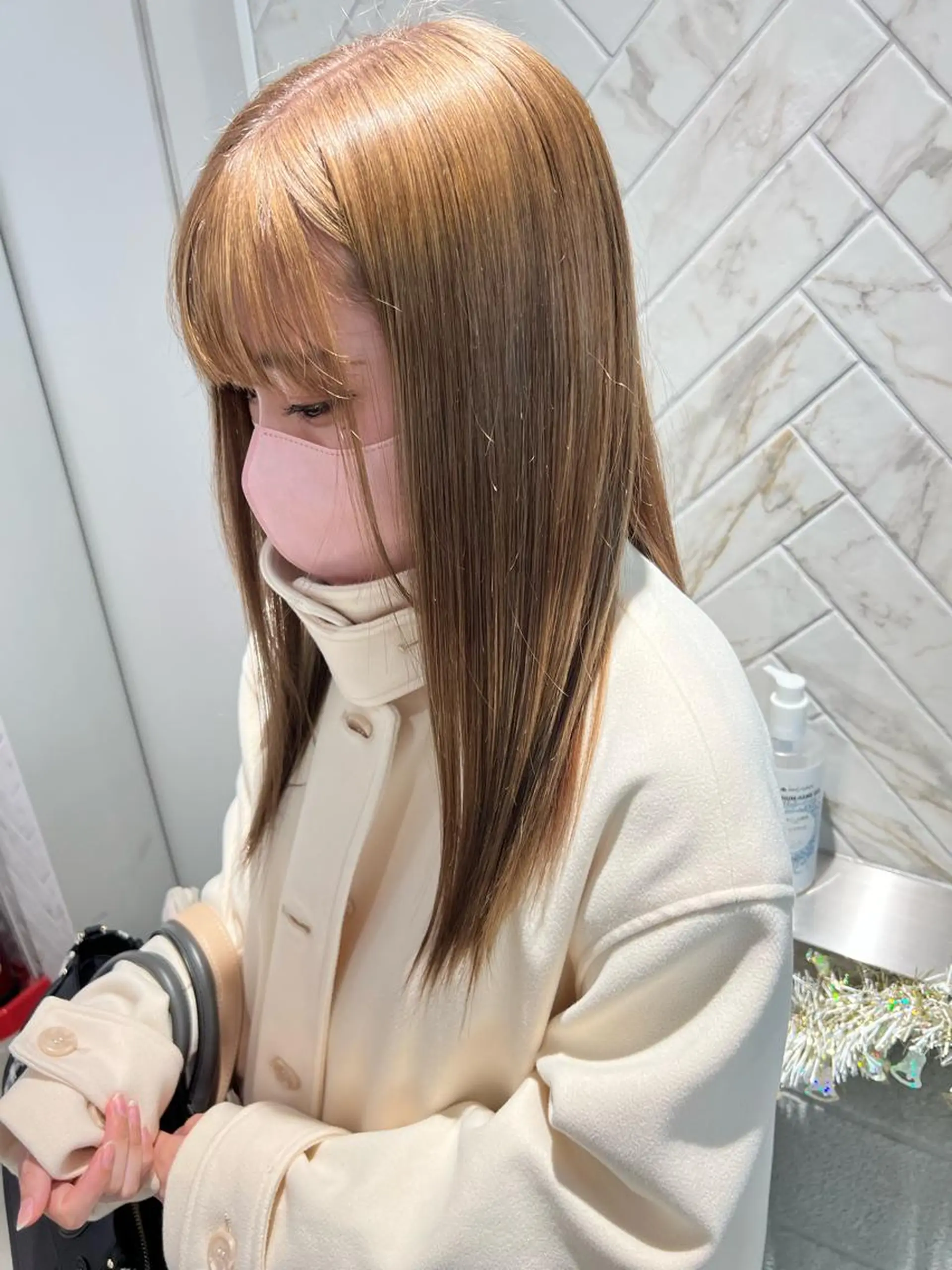 ロング セピアベージュ ヘアカラー 【副店長】DAYS 2nd 久木山湧也のヘアスタイル