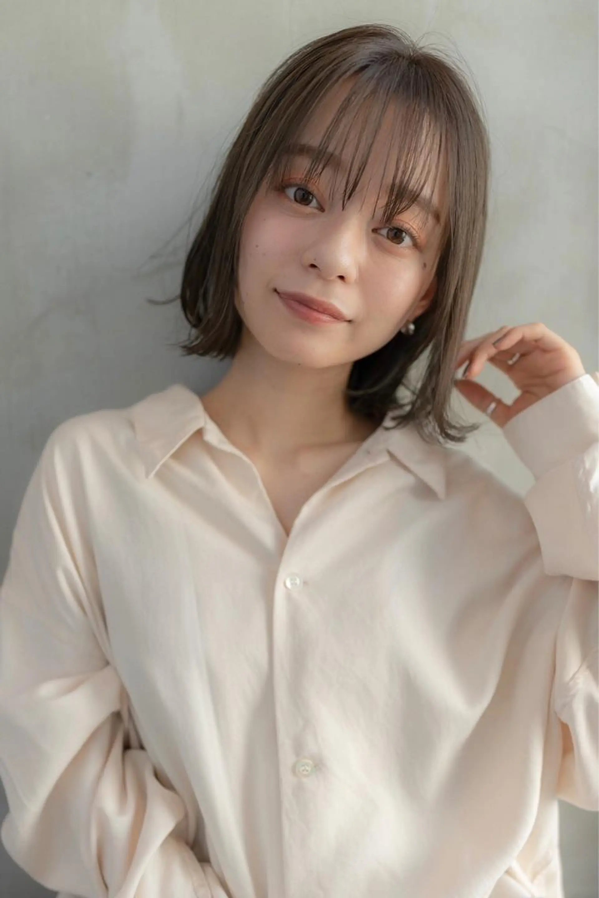 ショート カラー 透明感カラー トリートメント 大森 勝馬のヘアスタイル