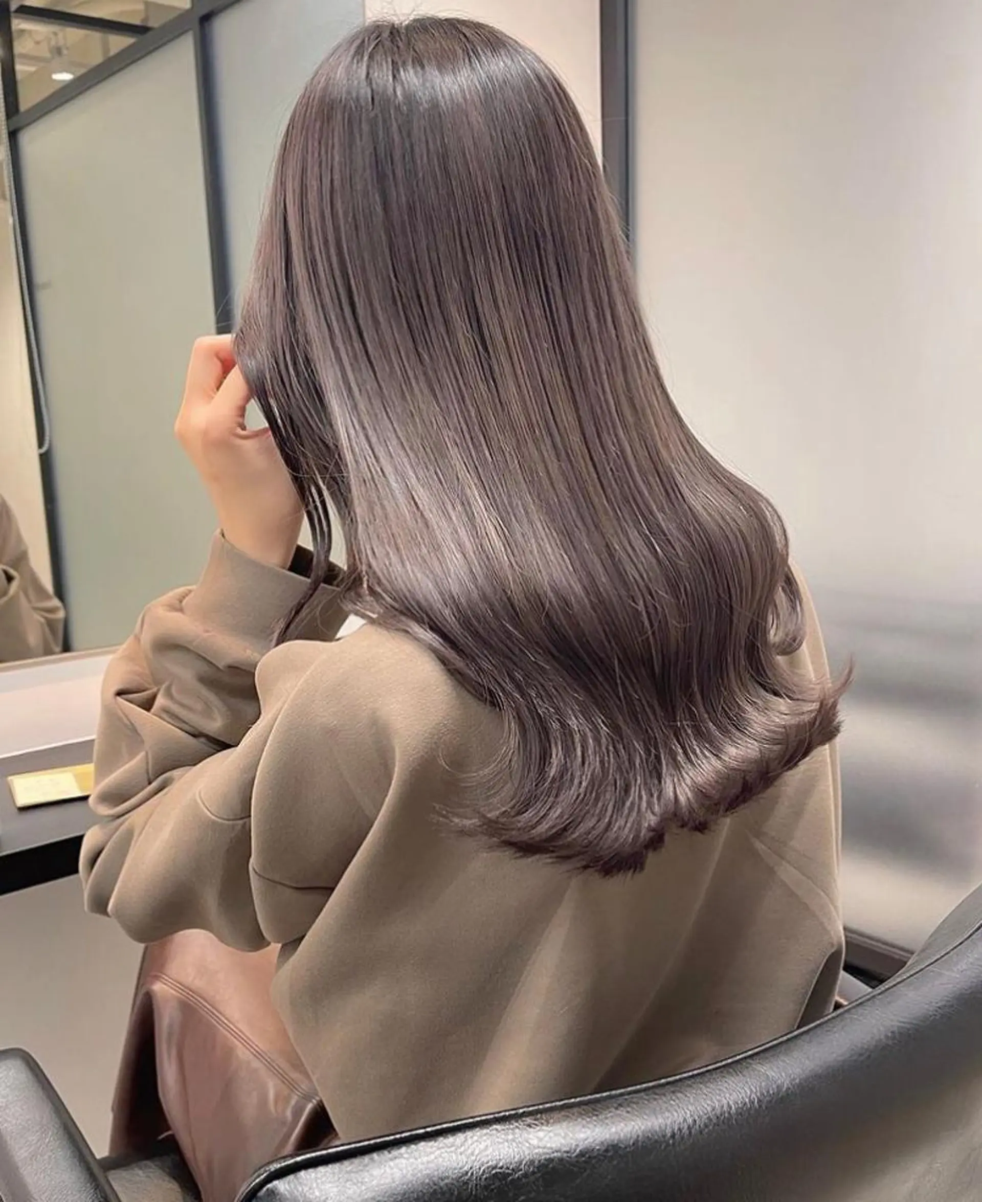 ミディアム カラー 透明感カラー 髪質改善 トリートメント MURANAKA RYOのヘアスタイル