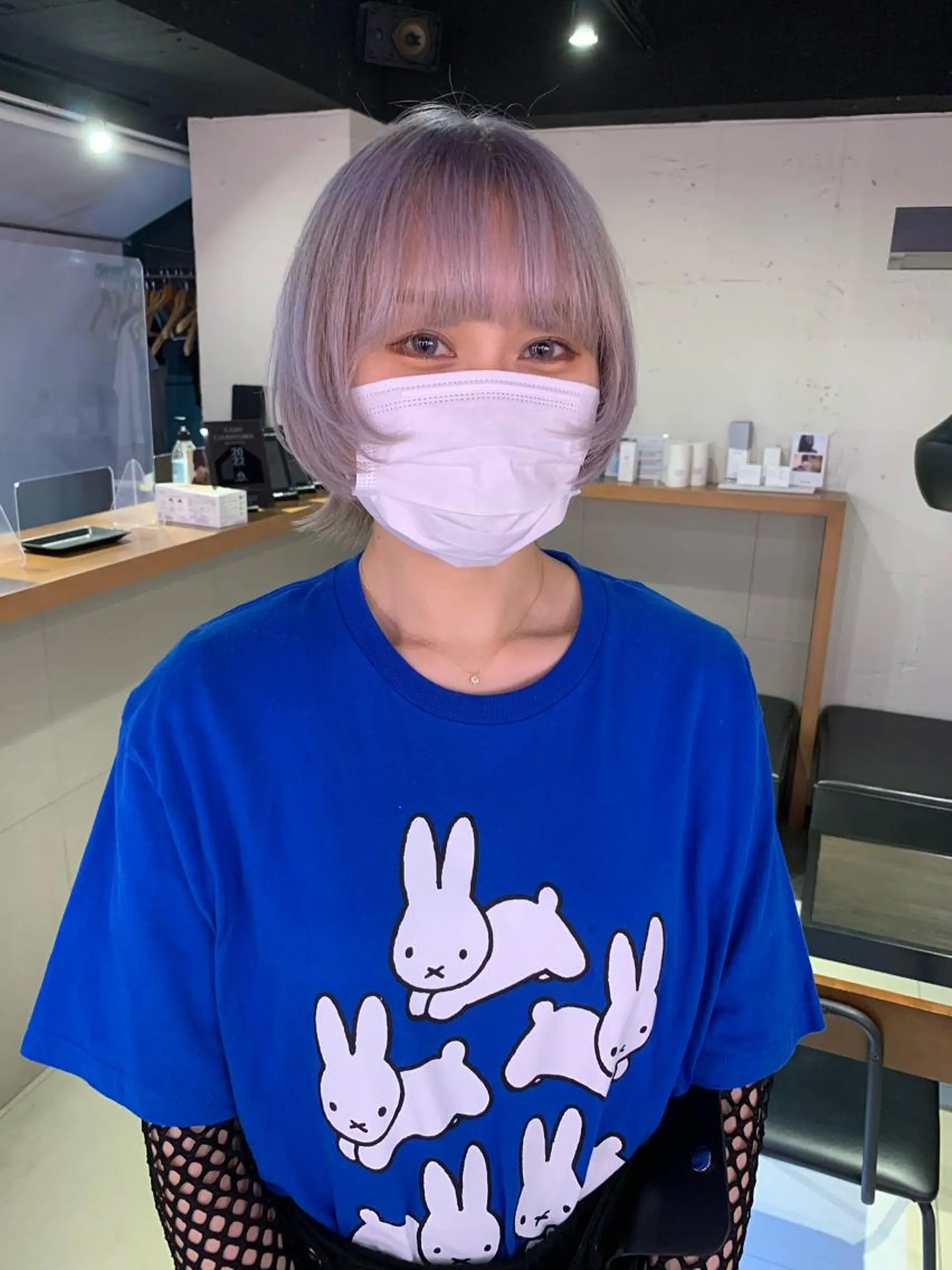 ショート カラー 中性ウルフカット ケアブリーチ/ケイトのヘアスタイル