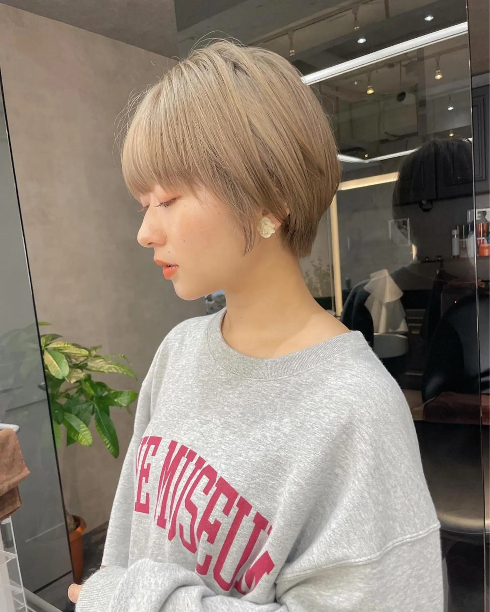 ショート カラー カット ヘアカラー トリートメント 縮毛/ショート/ ボブ/レイヤー/小原のヘアスタイル