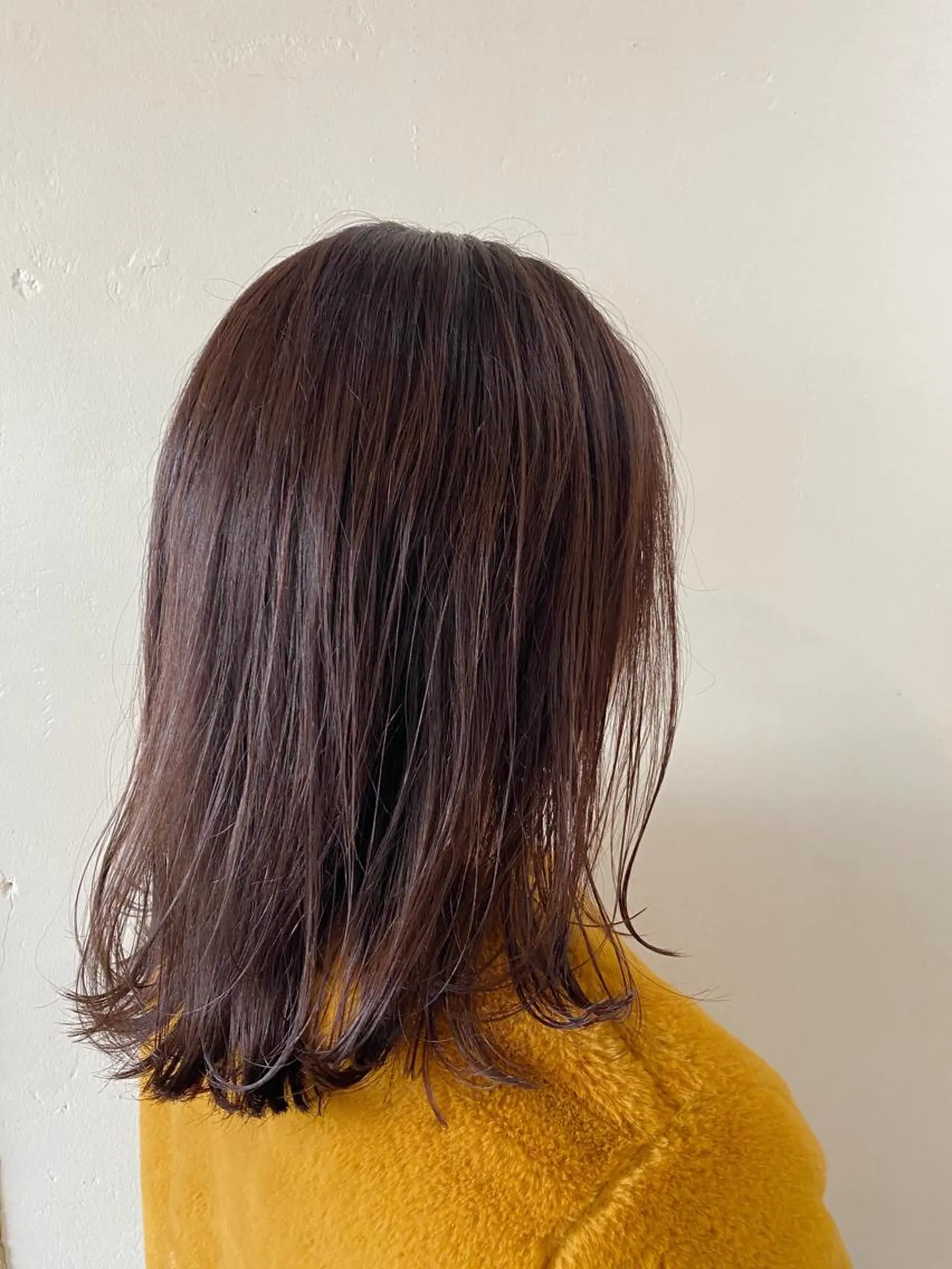 ミディアム カラー アッシュ ピンクカラー stylist🎨 aye牧野莉香のヘアスタイル