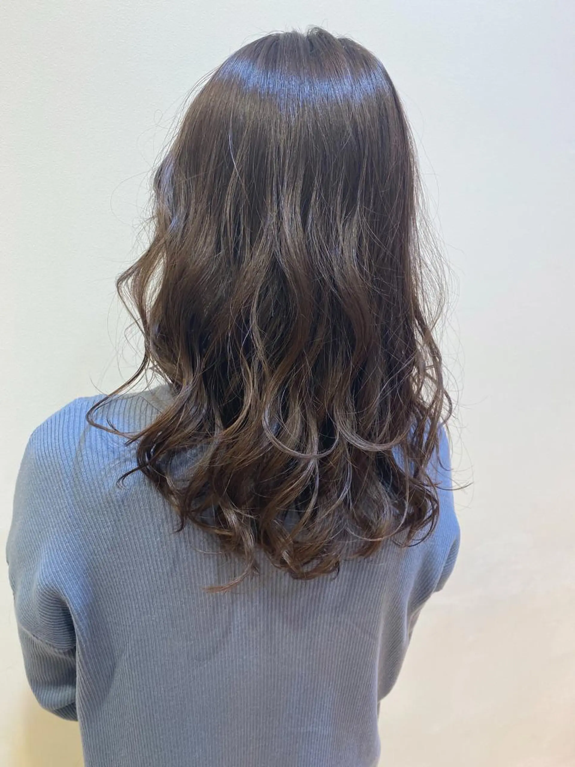 セミロング カラー ベージュカラー ラベンダーカラー ラベンダーベージュ 透明感カラー ボブ ミディアム 齊木勇人のヘアスタイル